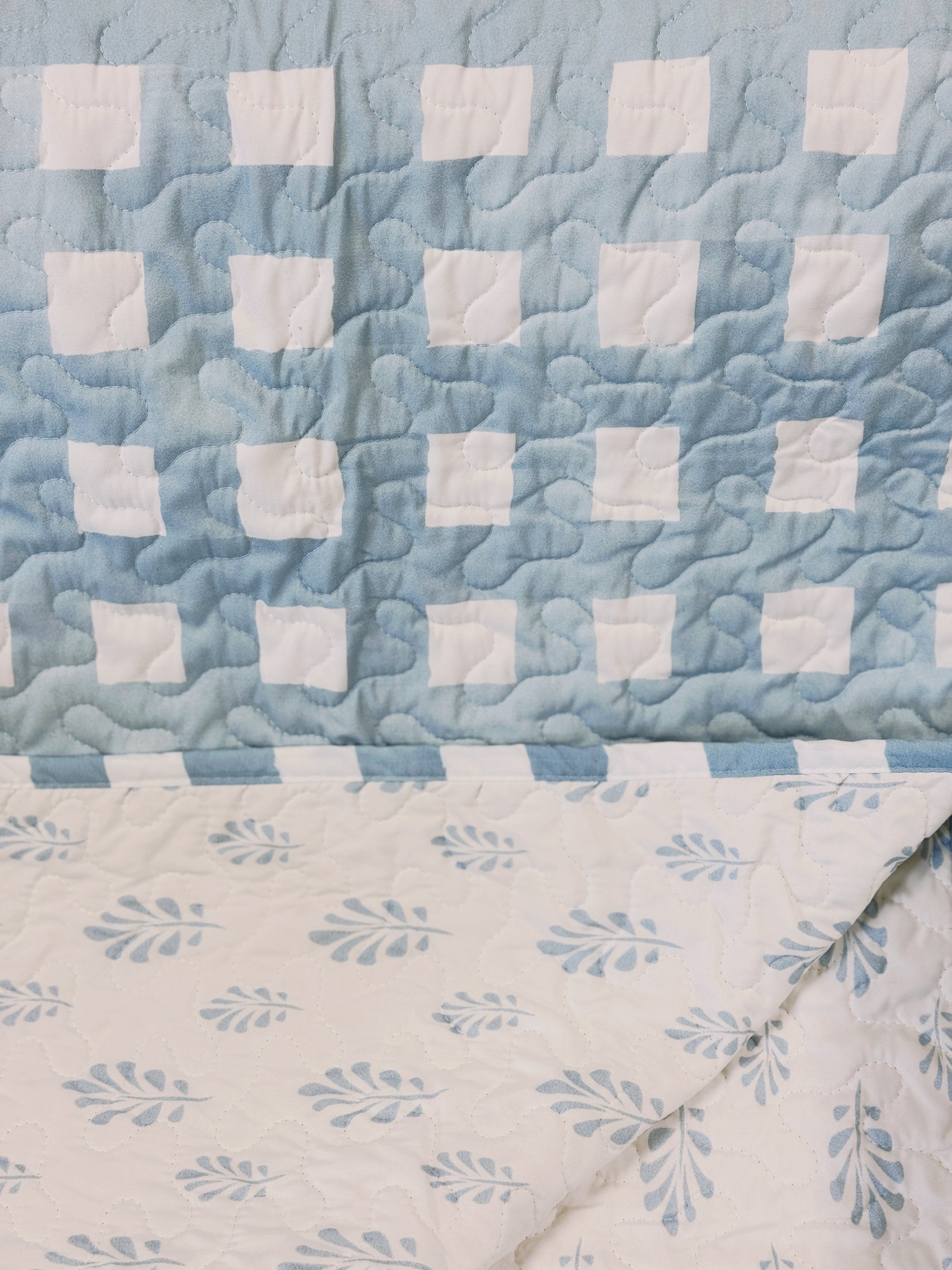 Ellie Plaid in baby blue