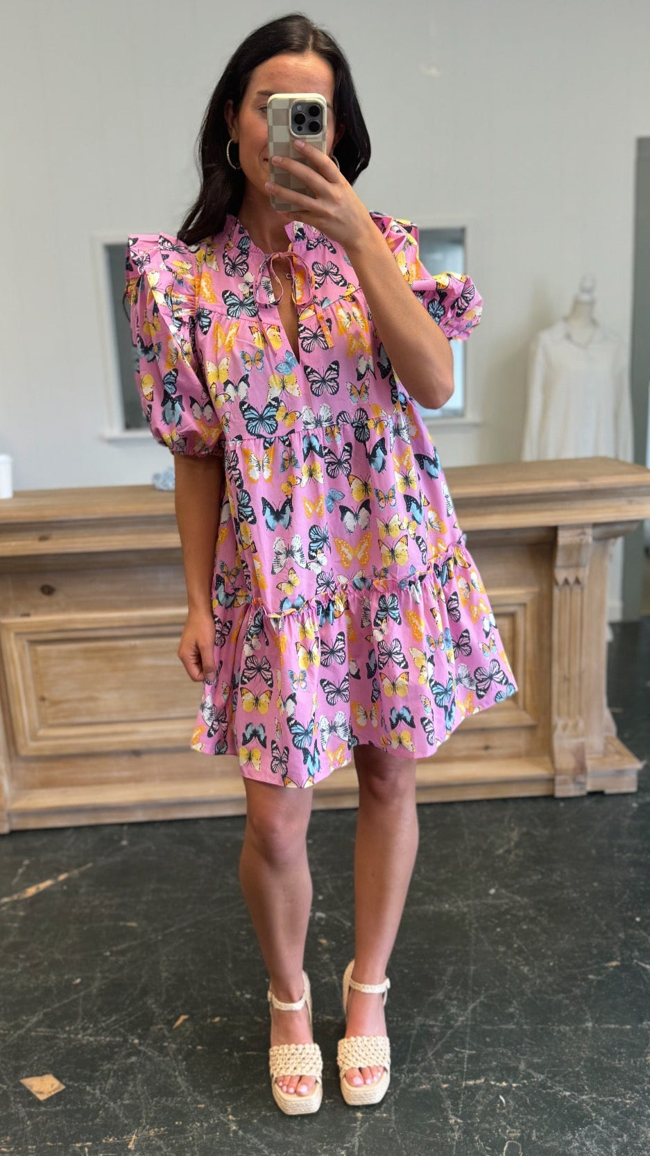 Ensley Feelin' Butterflies Dress by Buddy Love