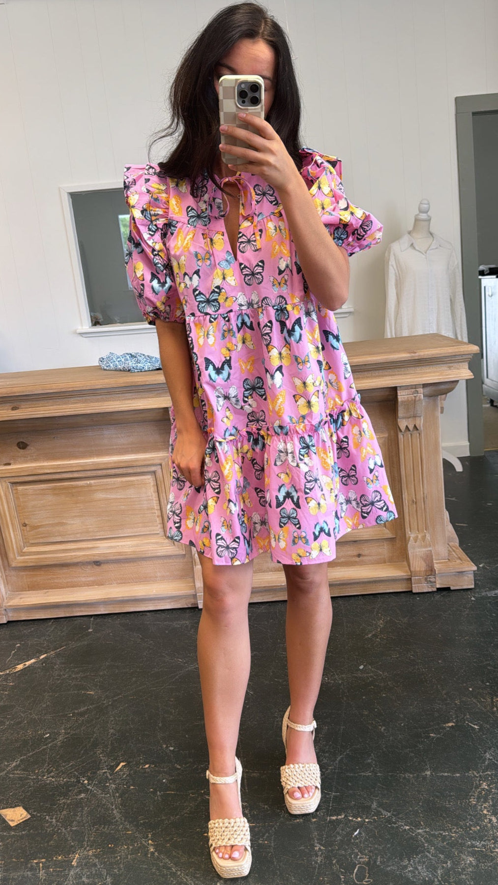 Ensley Feelin' Butterflies Dress by Buddy Love