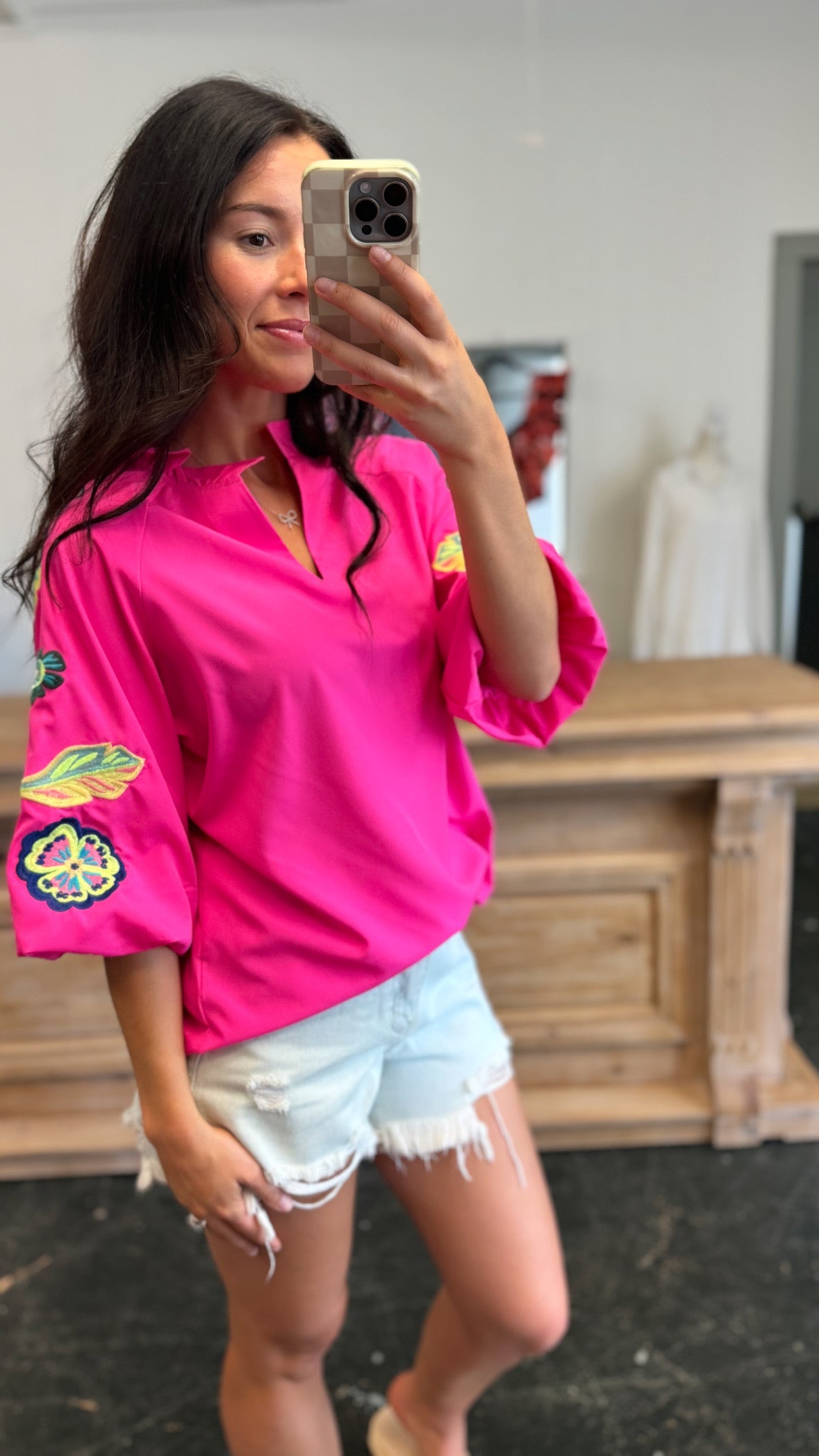 Daphne Embroidered Top