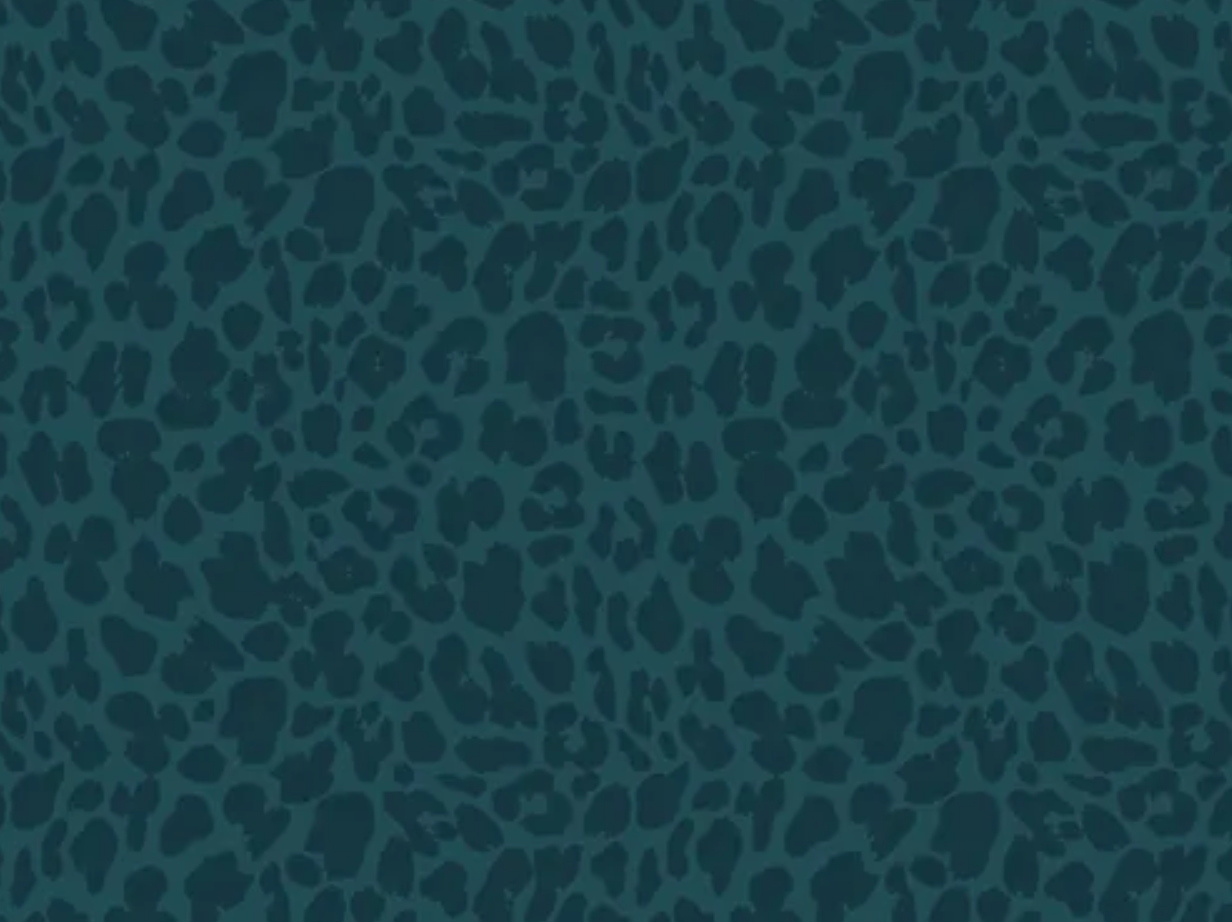 Cheetah Teal Quilt