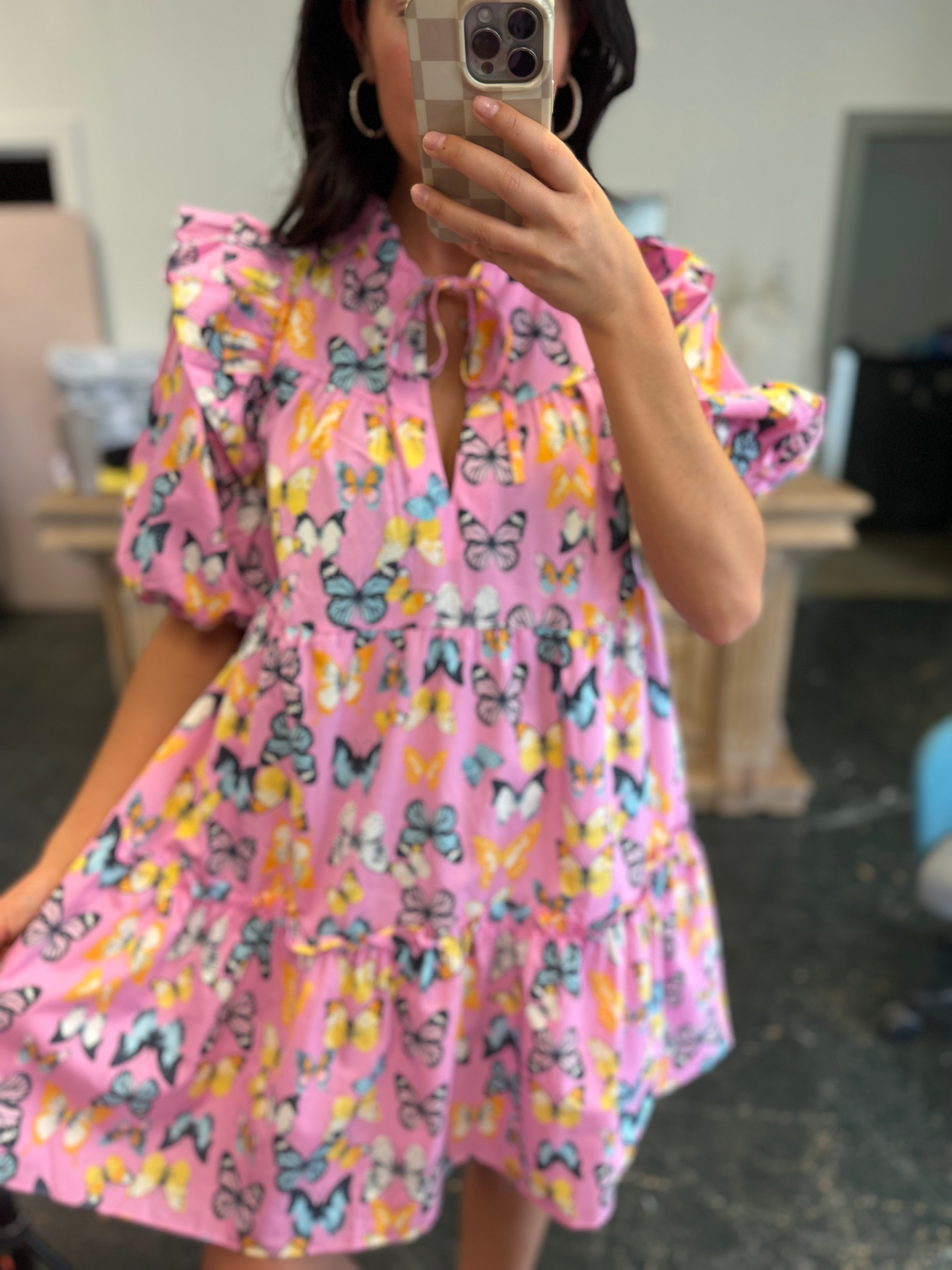 Ensley Feelin' Butterflies Dress by Buddy Love