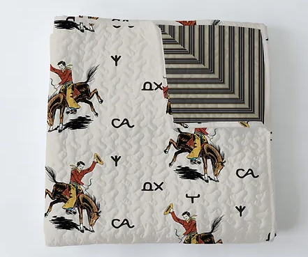 Lazy J Quilt in Linen