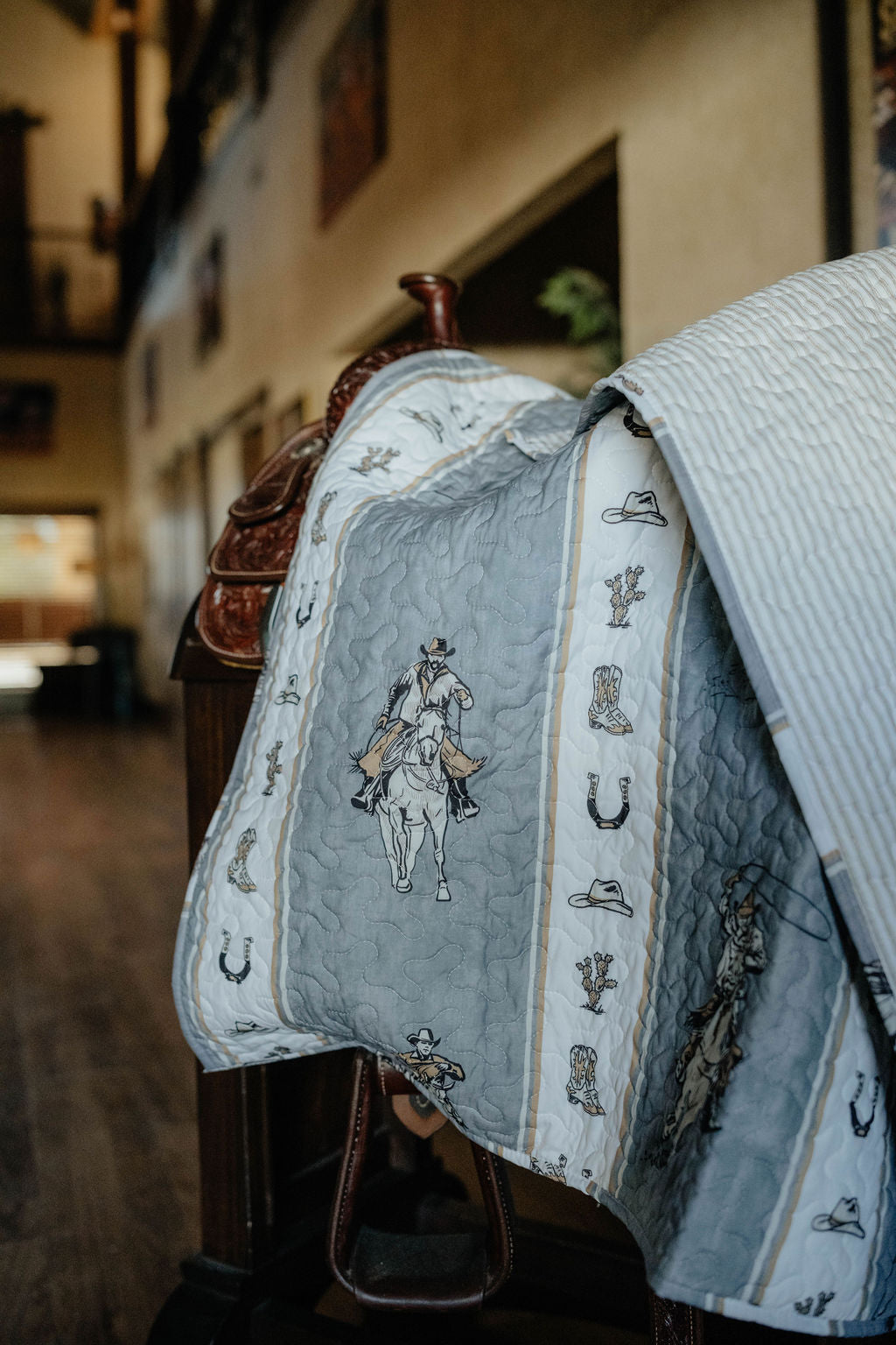 Western Cowboy Stripe Quilt