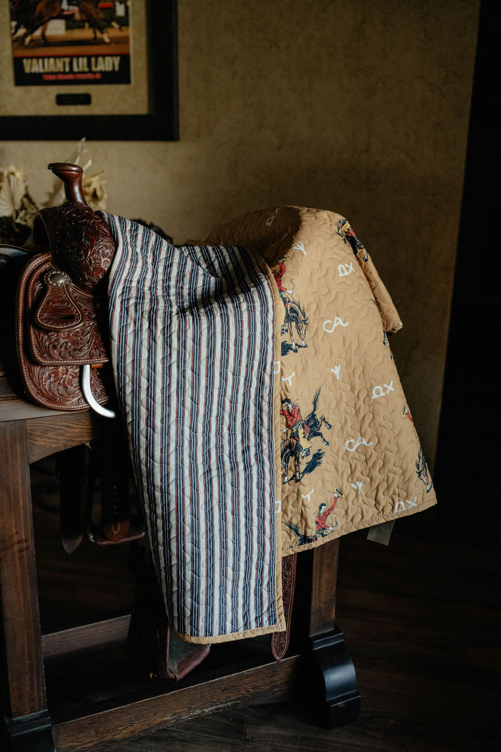 Lazy J Quilt in Gold