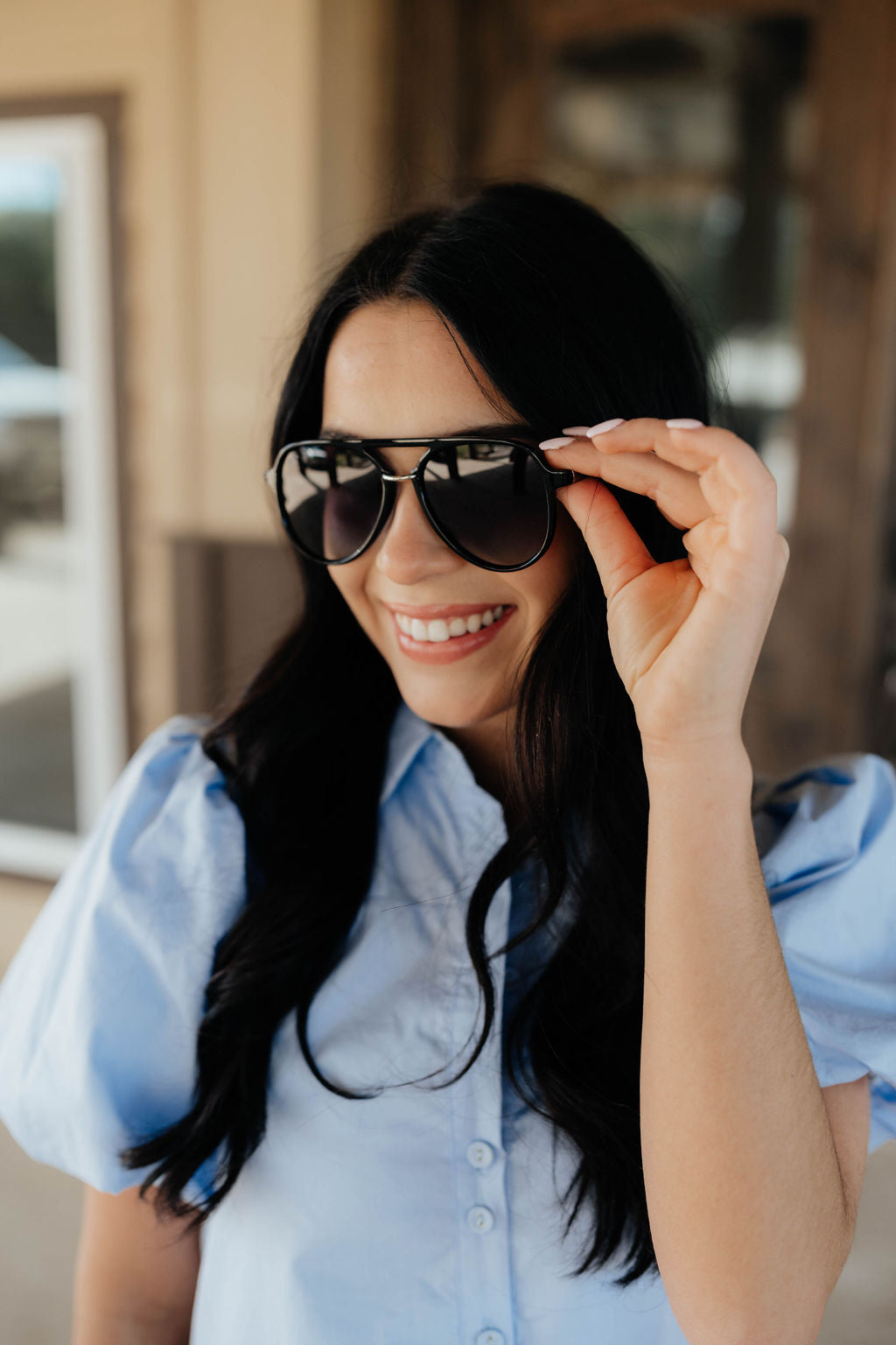 Earhart Black Sunnies