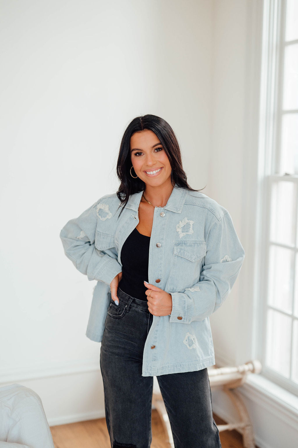 Light wash jean jacket