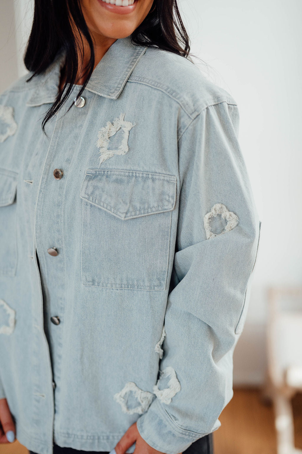 Light wash jean jacket