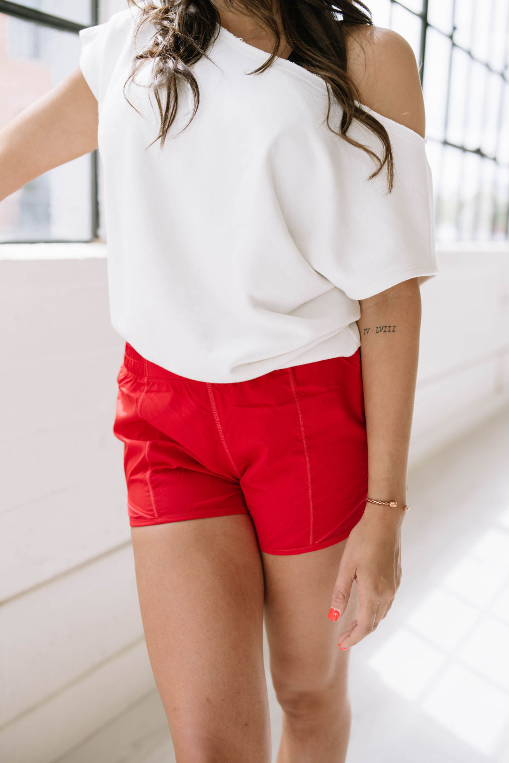 Exercise Shorts in red
