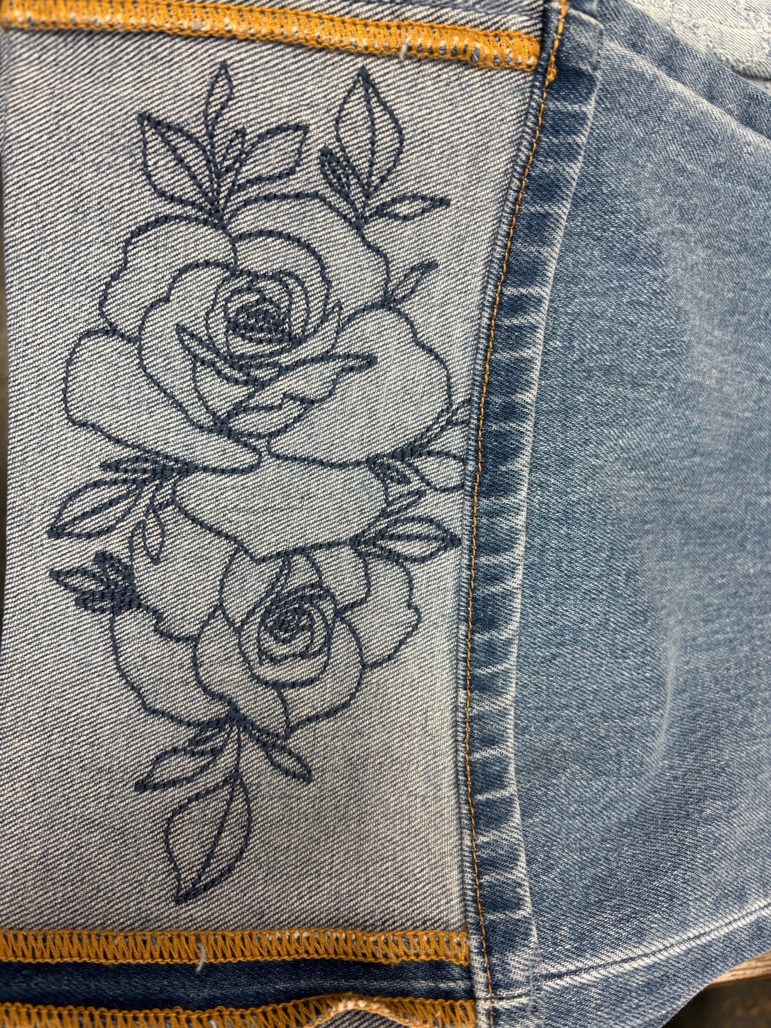Rowdy Rose Cuff Jeans