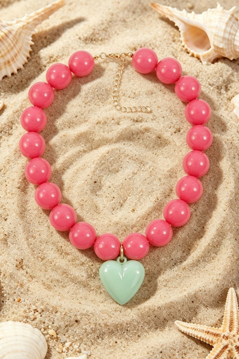 Fuchsia Bubble Necklace