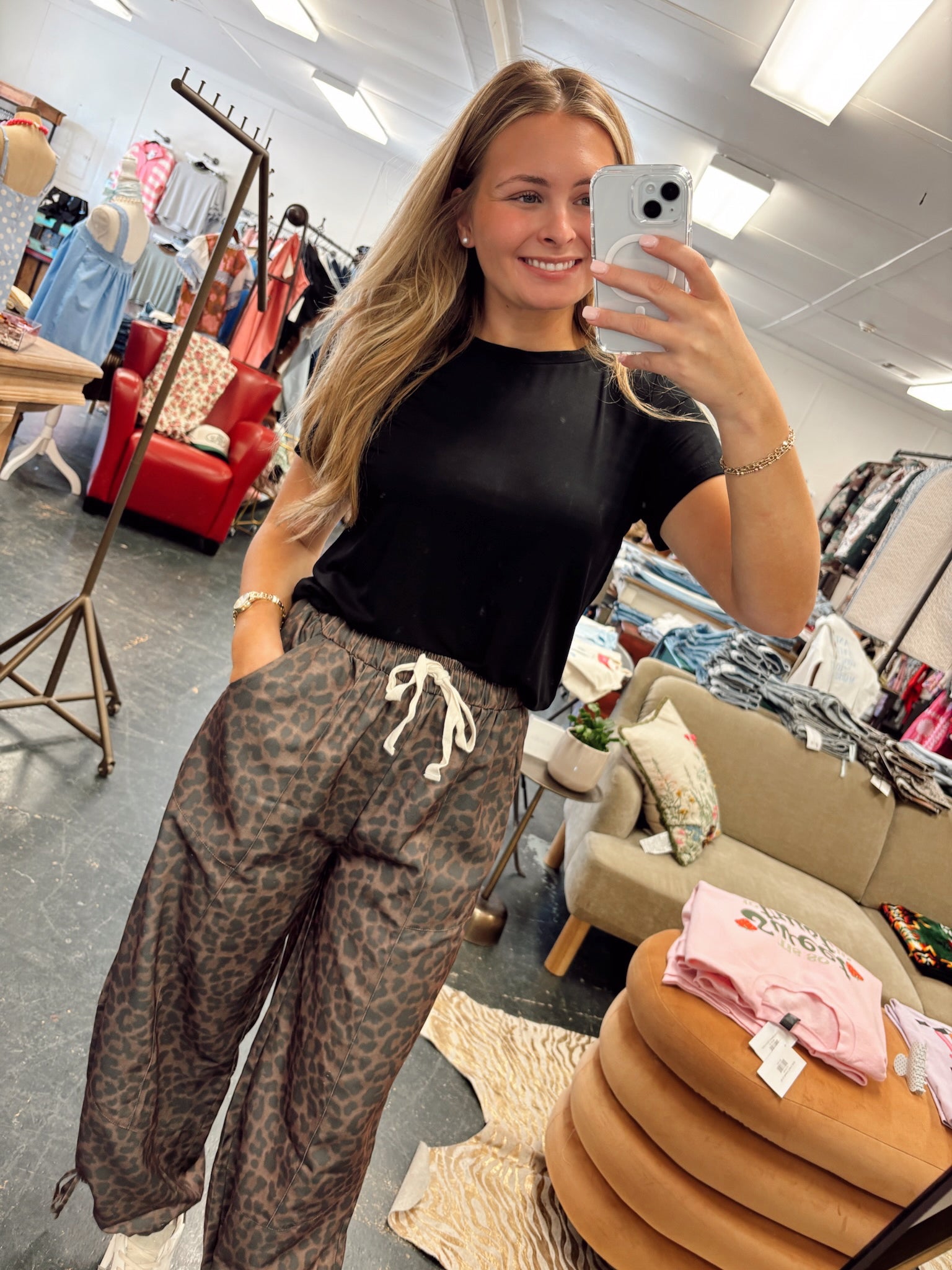 Leopard Print Balloon Pants