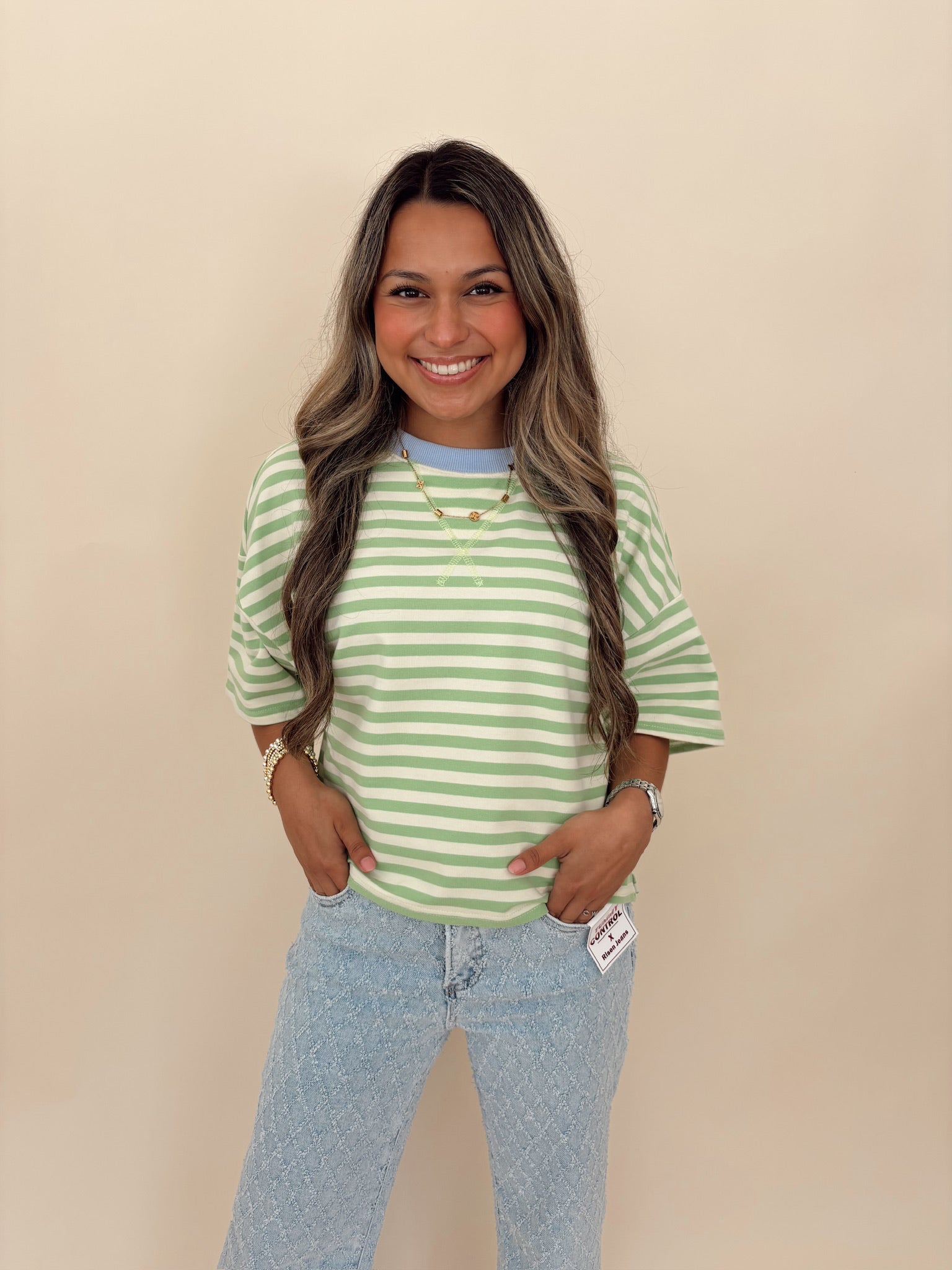 Terry Striped Tee