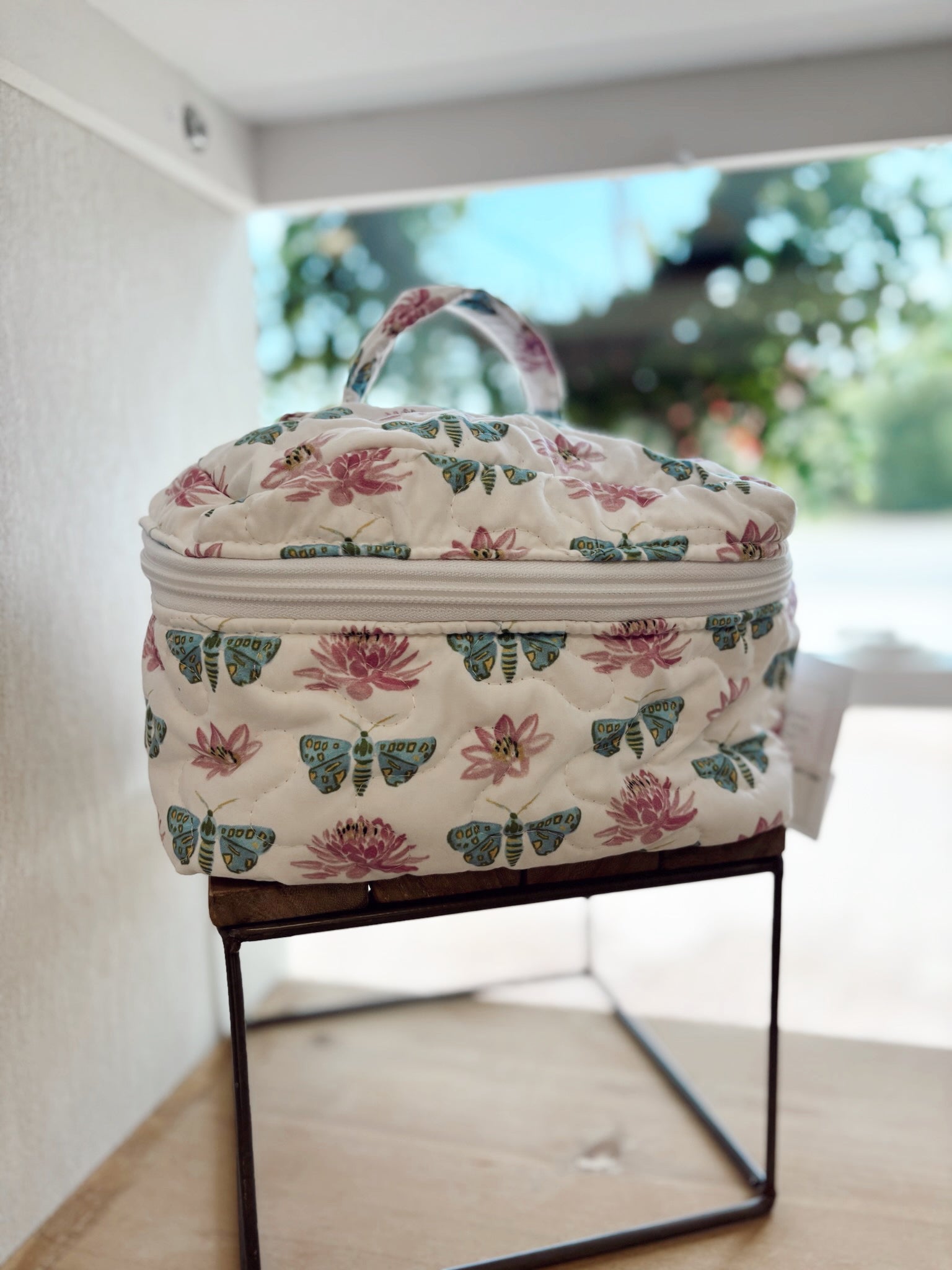 Millie Butterfly Quilted Travel Case