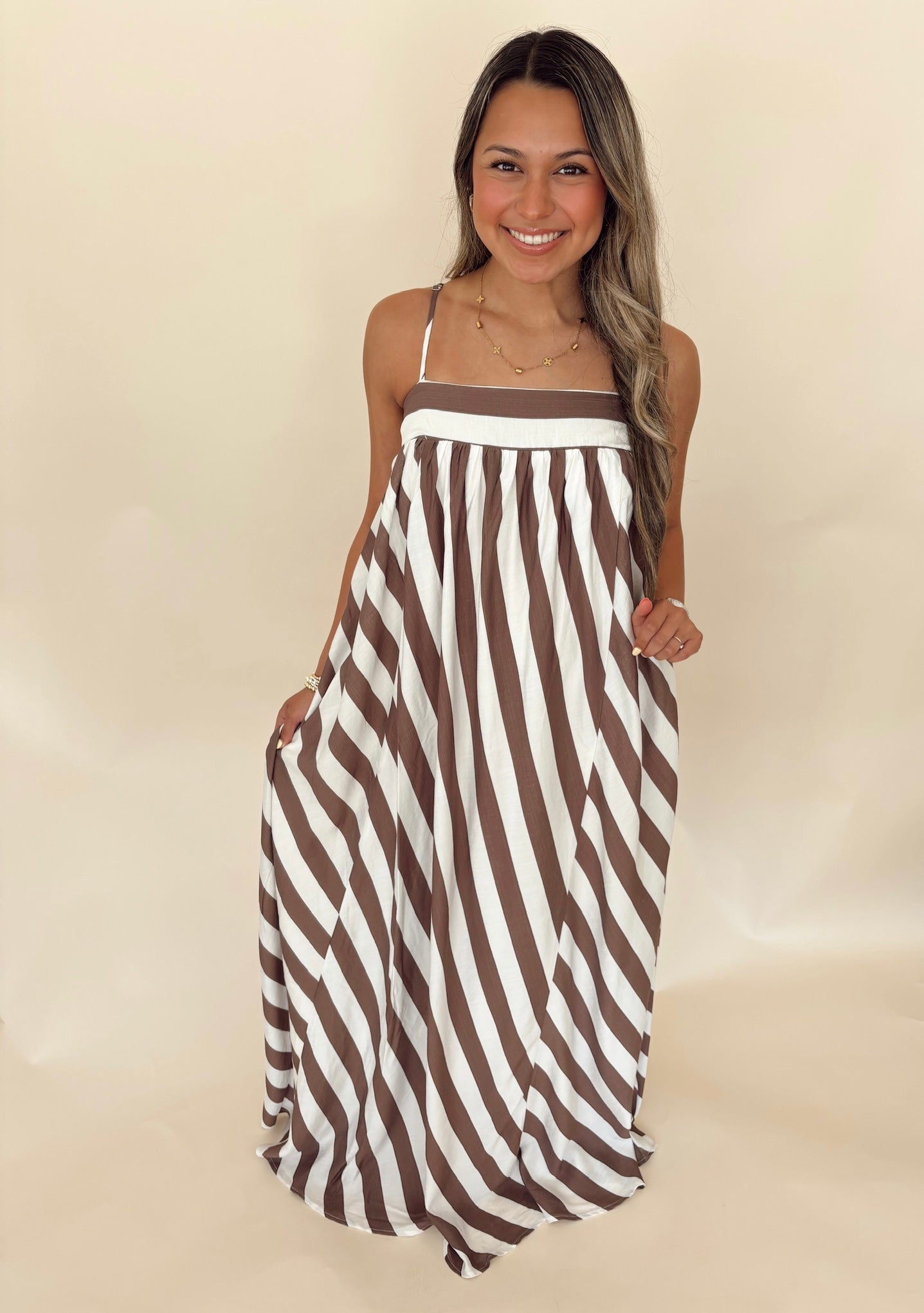 Coco Striped Maxi Dress