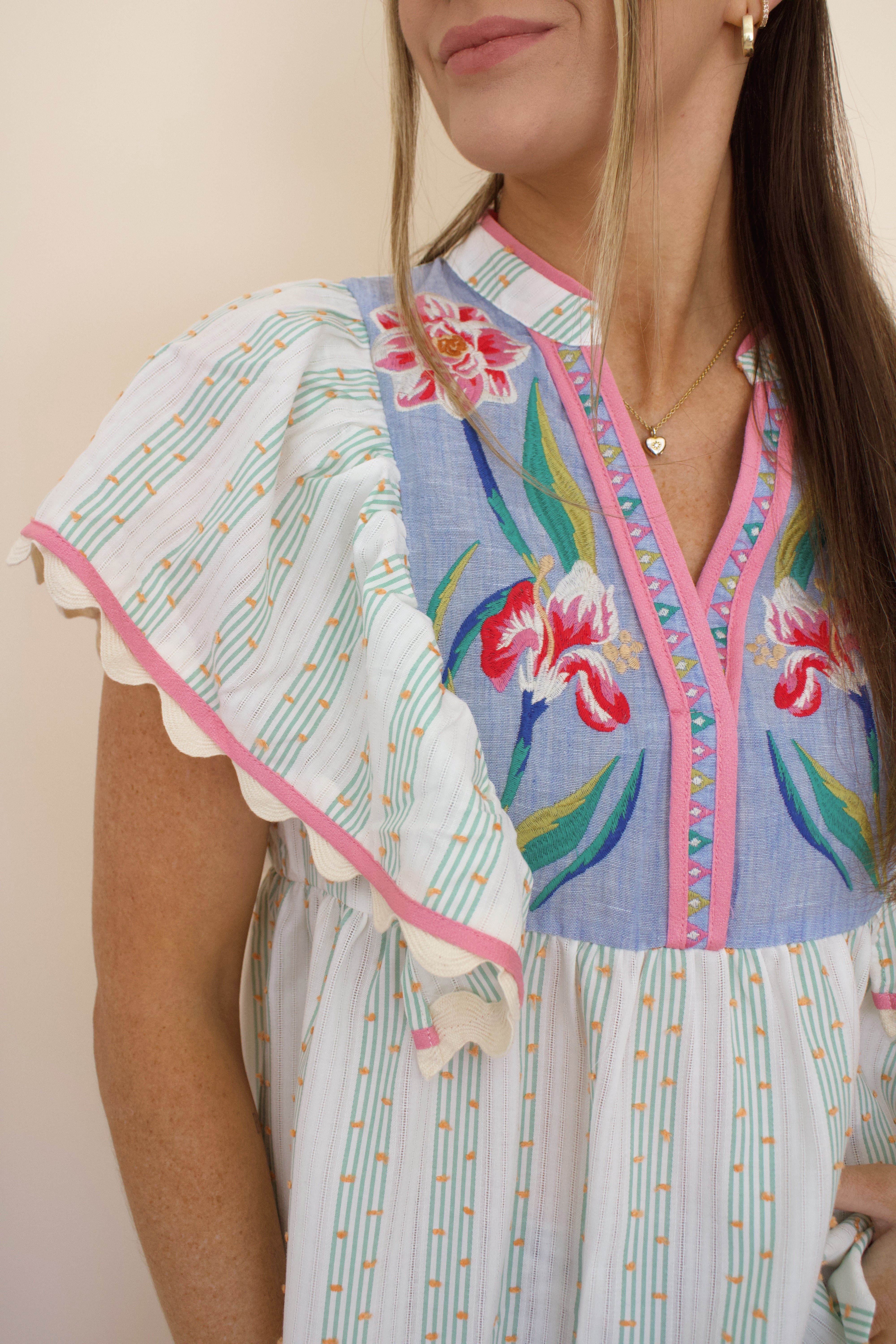 Madeline Embroidered Top