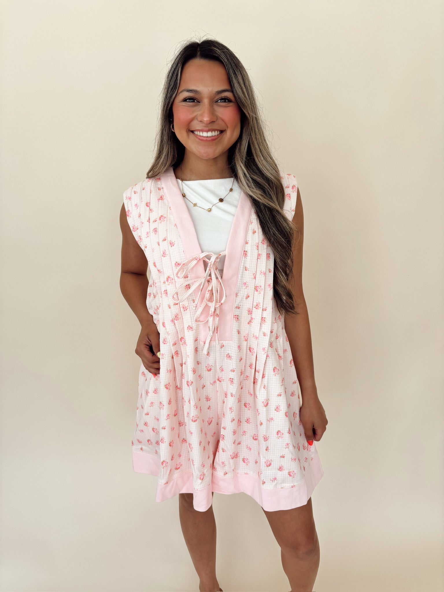 Floral Sleeveless Romper
