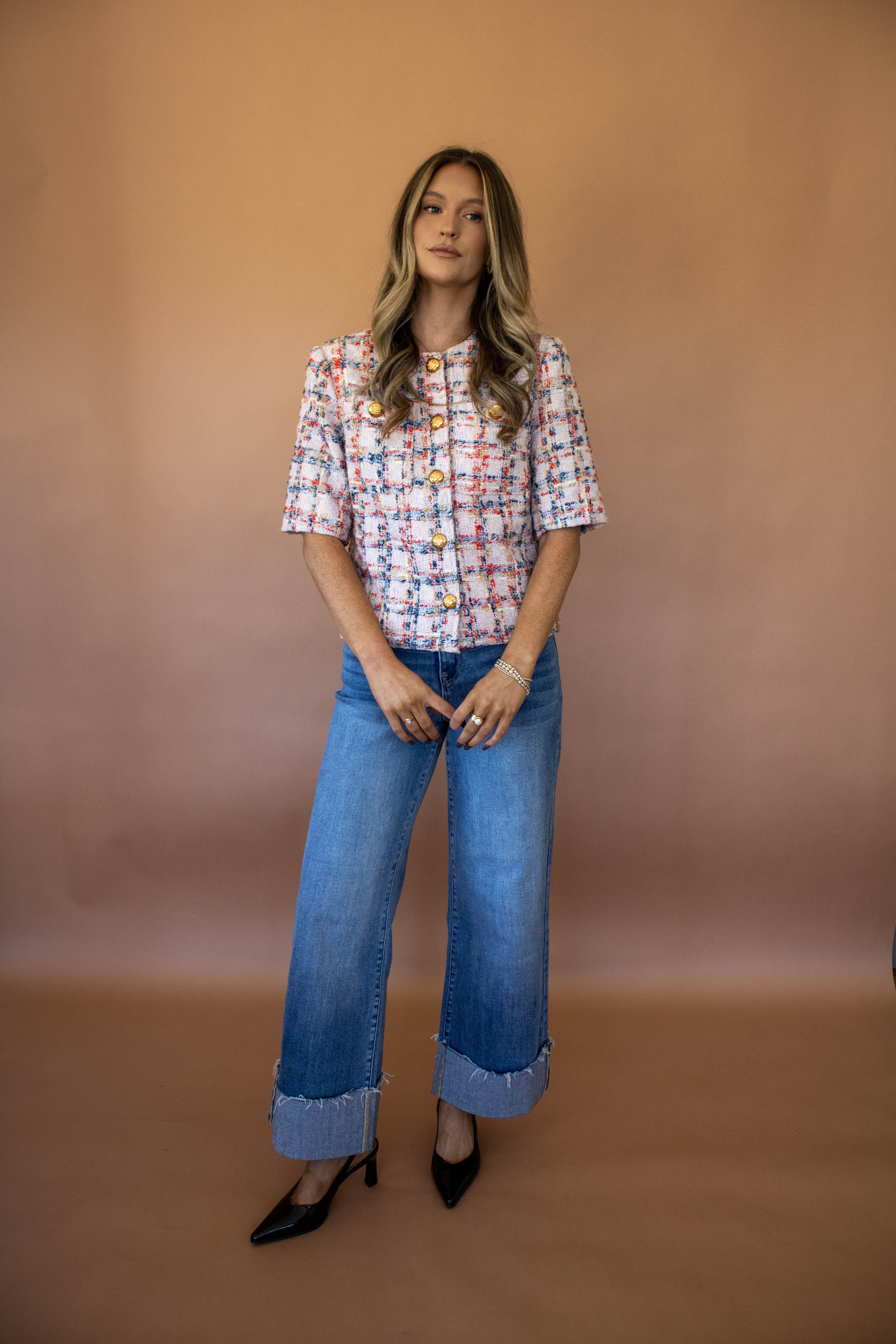 Kaitlyn Tweed Top