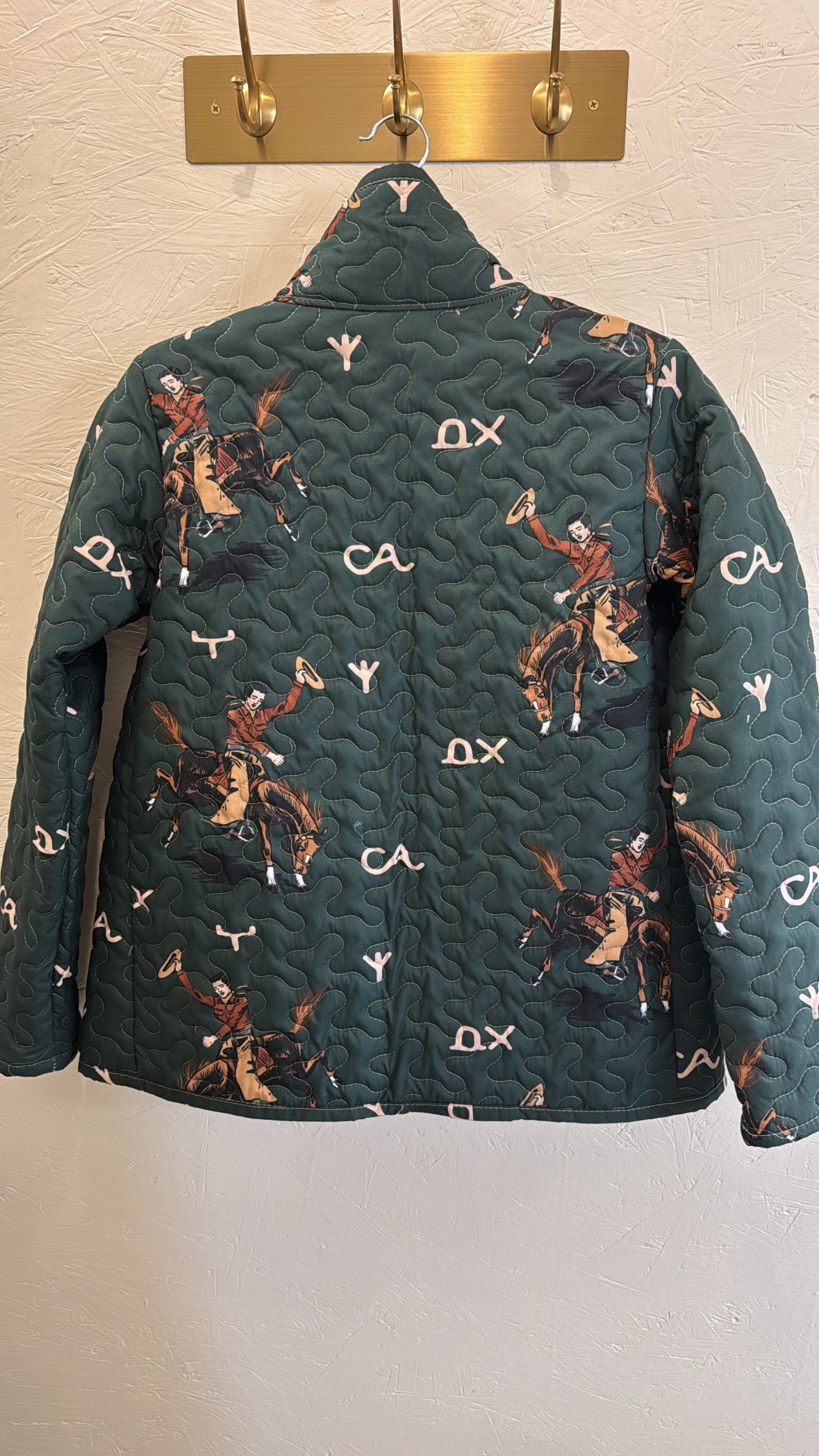 Lazy J Emerald Quilted Snap Jacket by IDA MAE