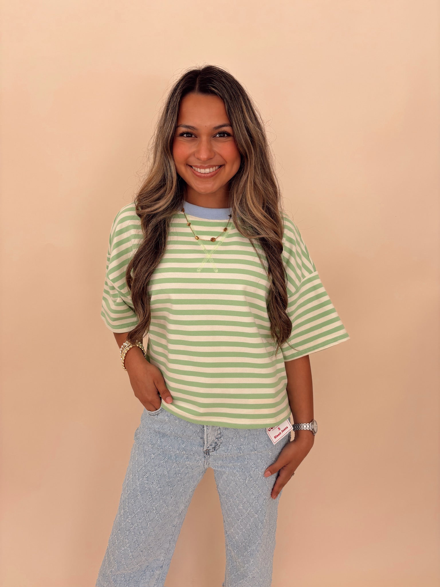 Terry Striped Tee