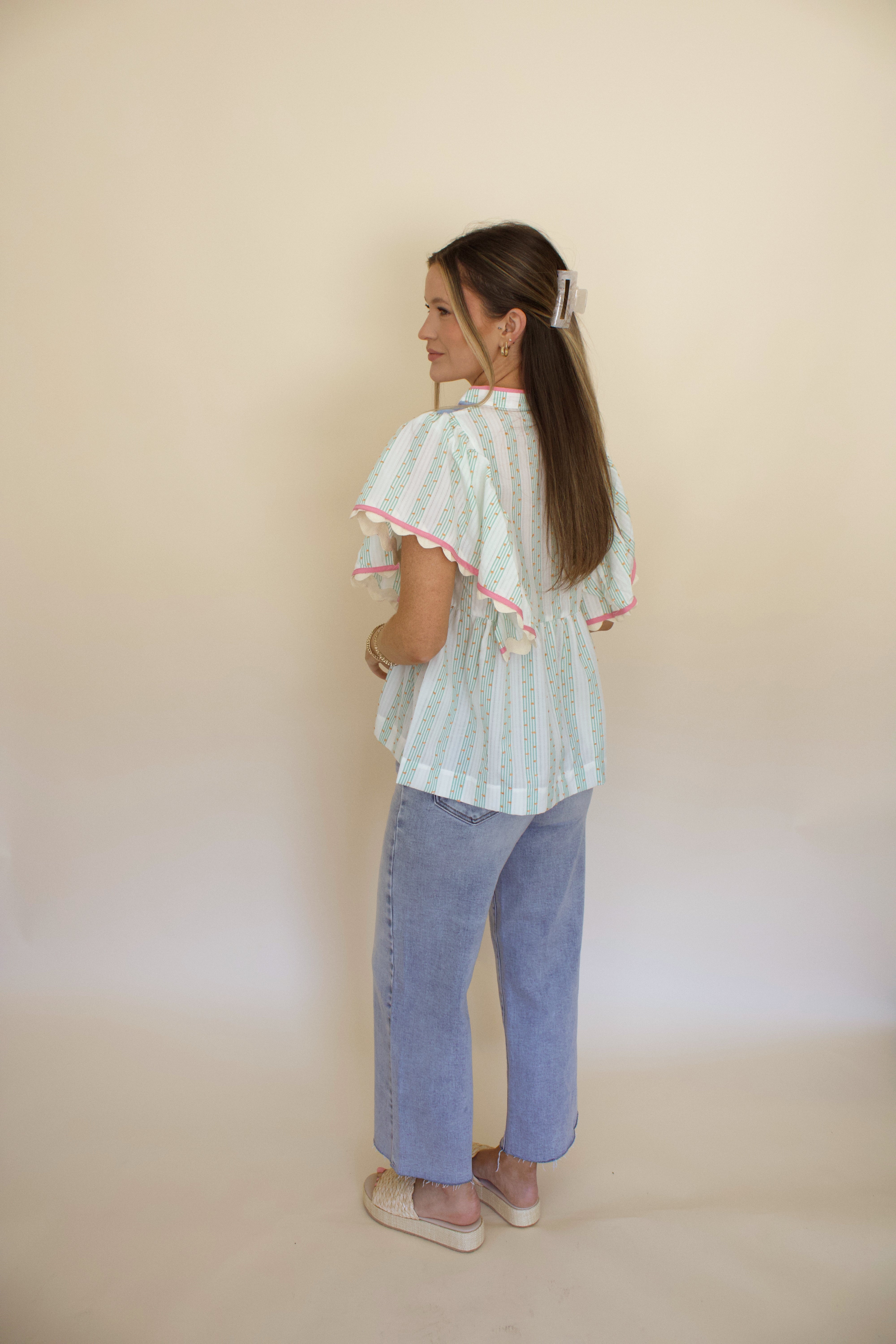 Madeline Embroidered Top