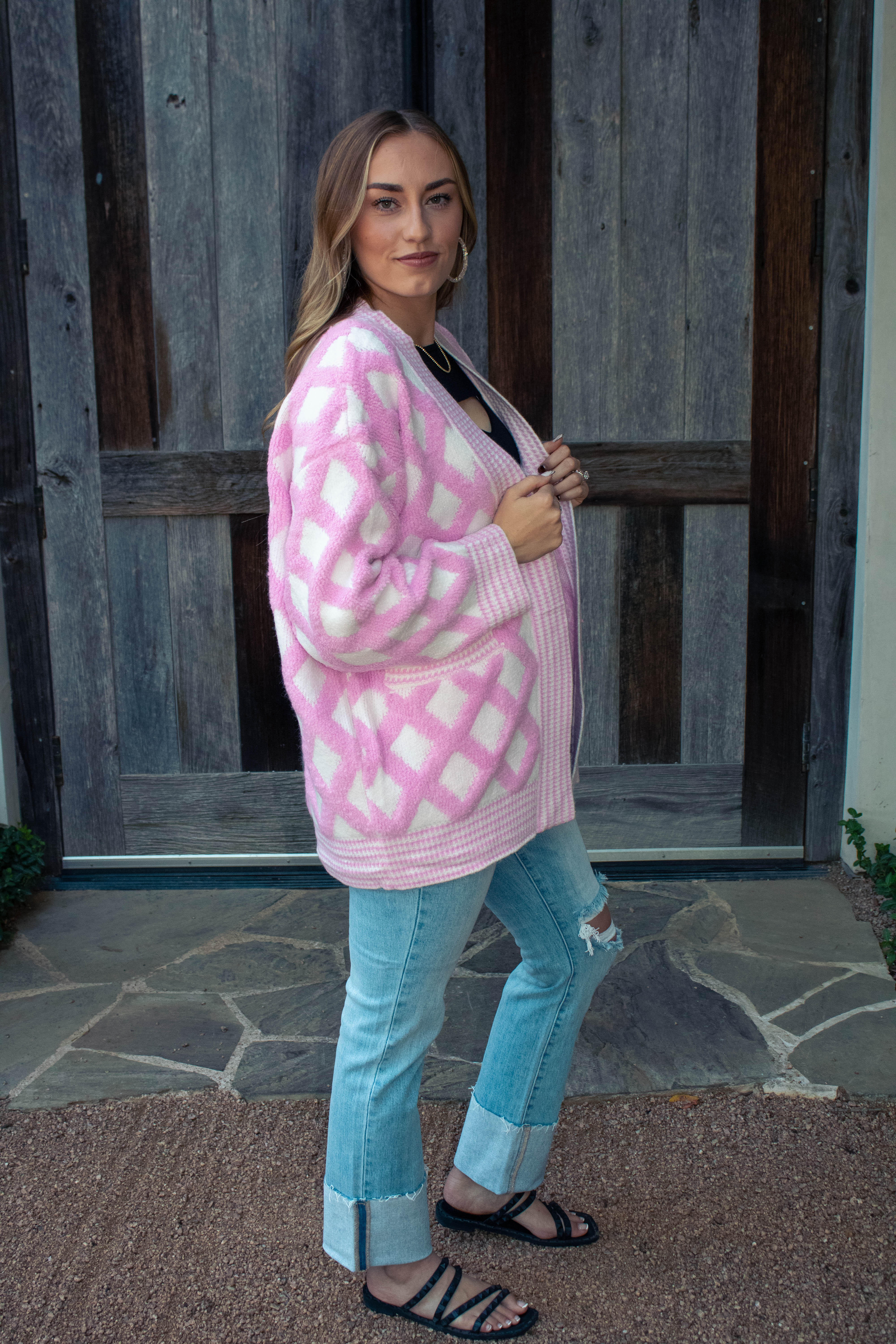 Pink Diamond Cardigan