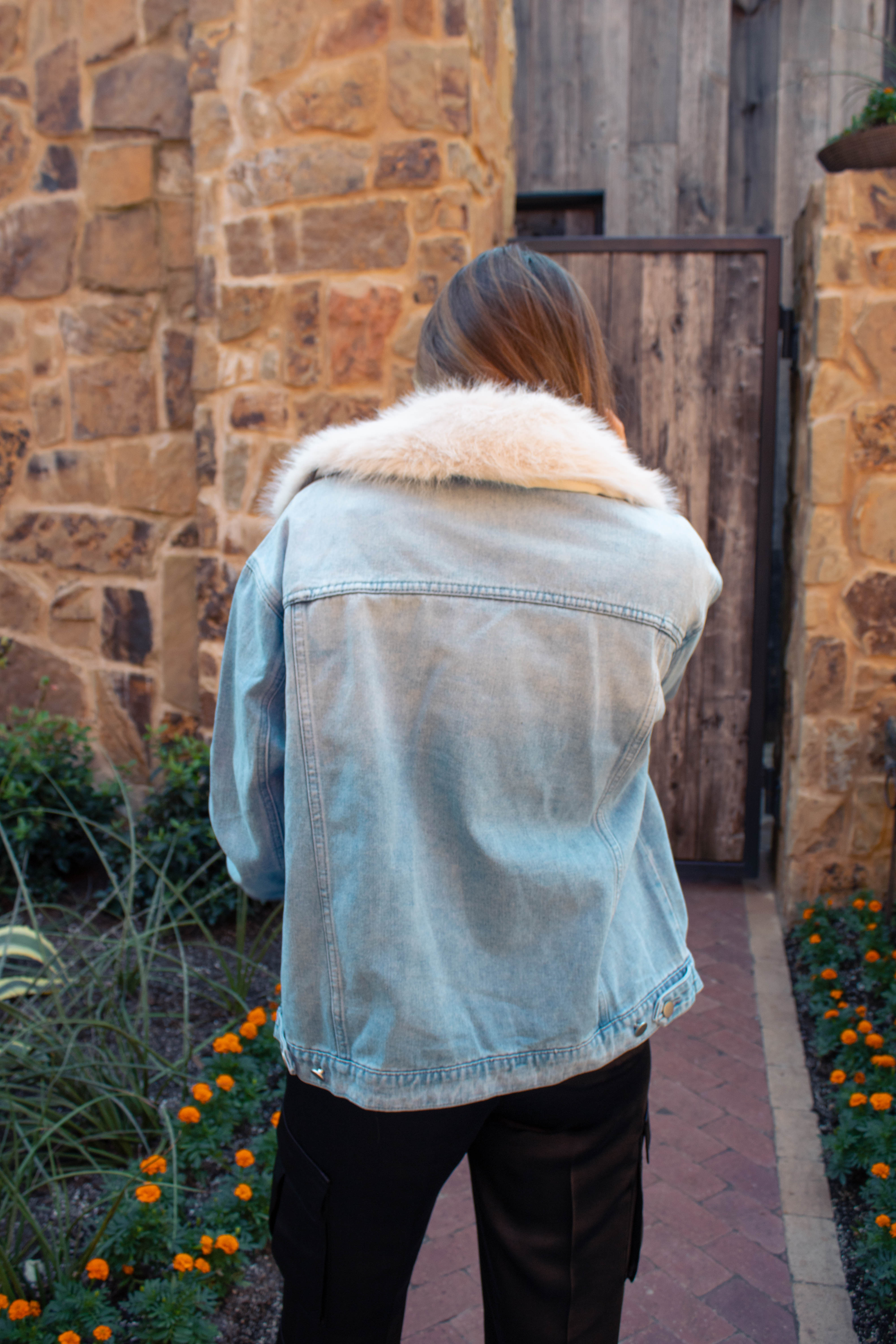 Denim + Fur Jacket