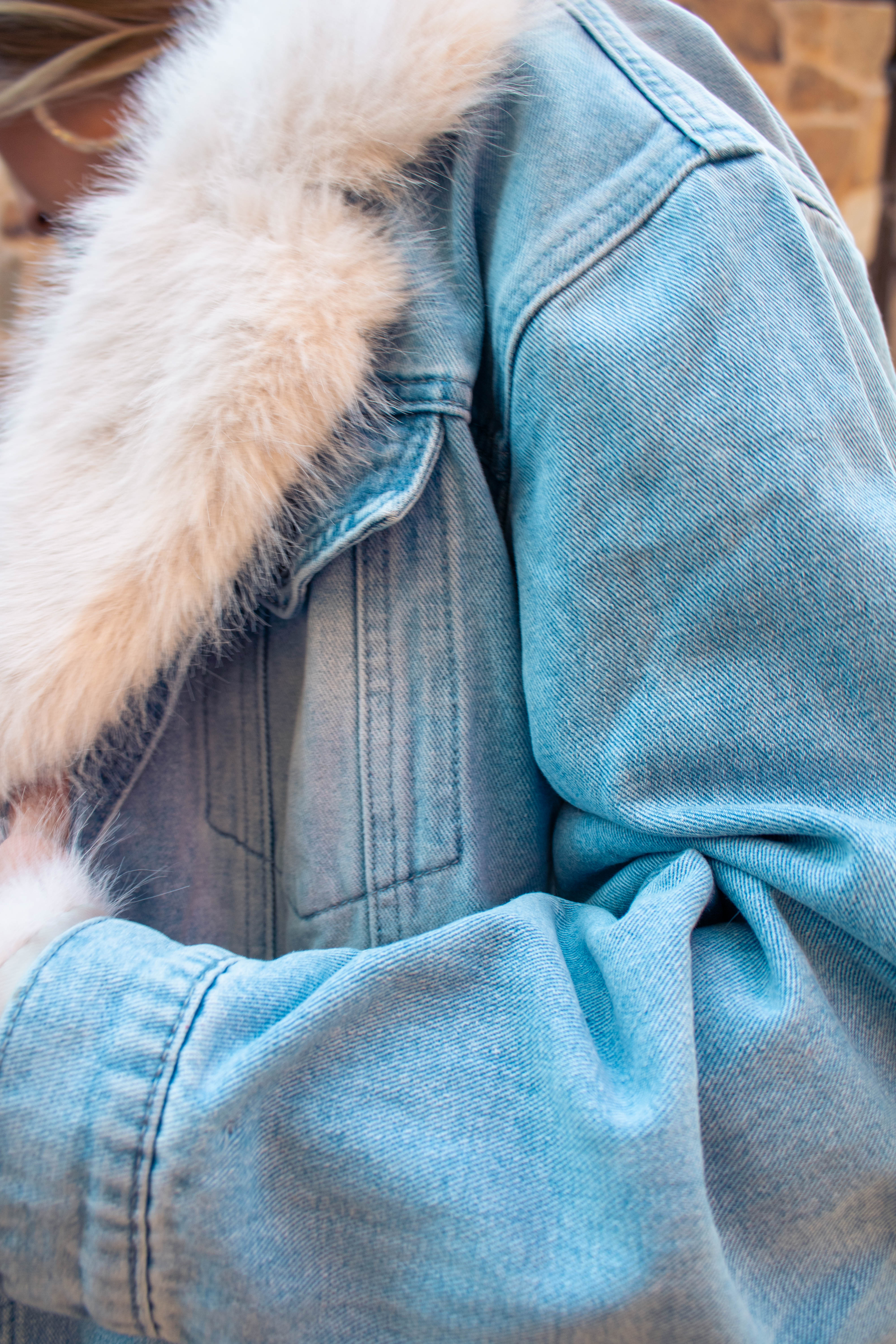 Denim + Fur Jacket