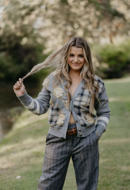 Honey's Pretty Plaid Sweater by Rodeo Quincy