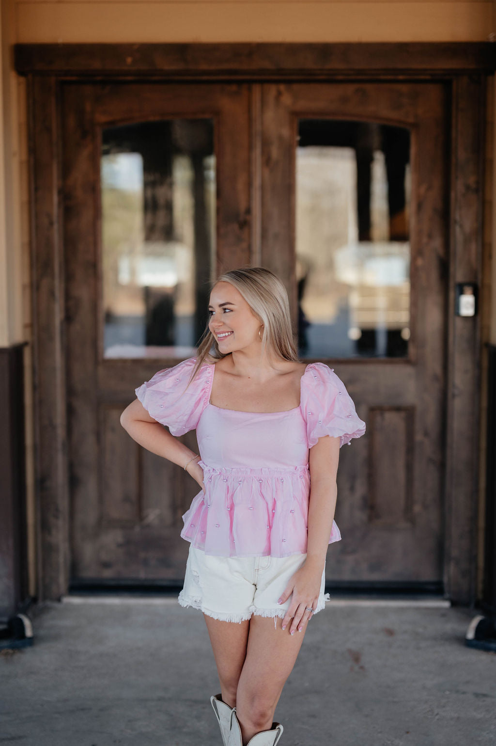 Light Pink Pearl Top