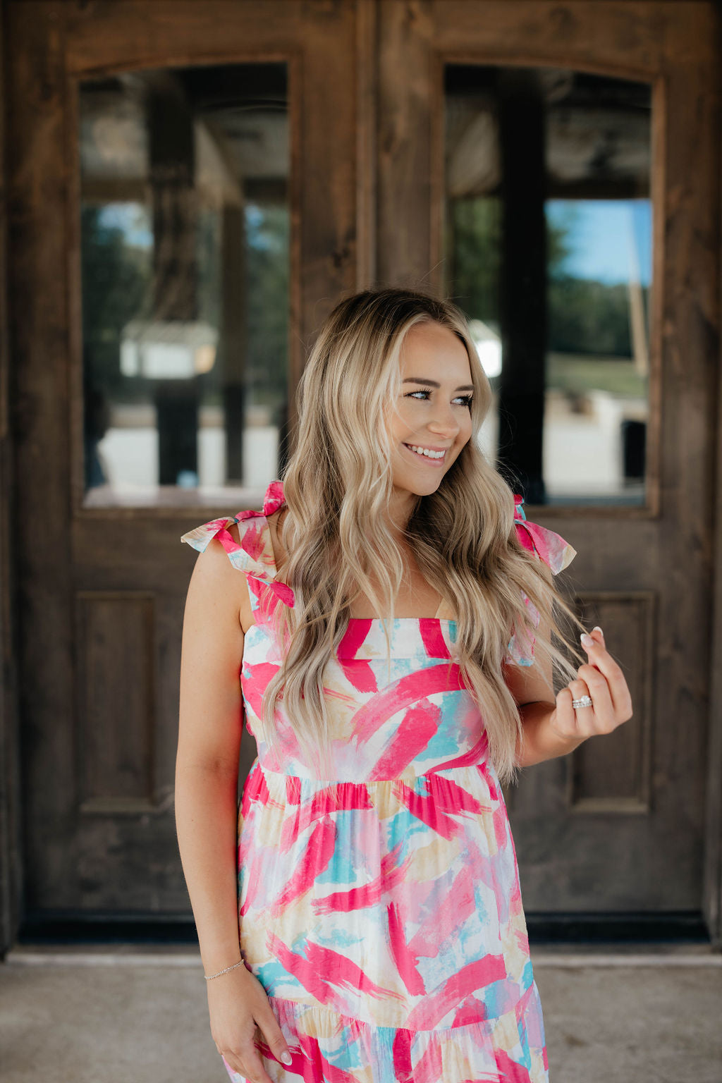 Pink Midi Dress