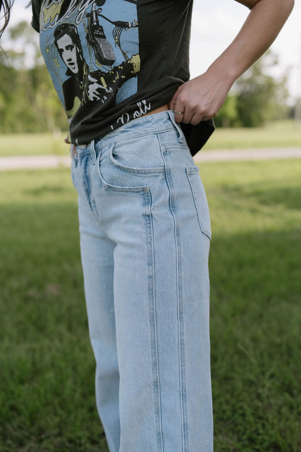 High Rise Baggy Wide Jeans