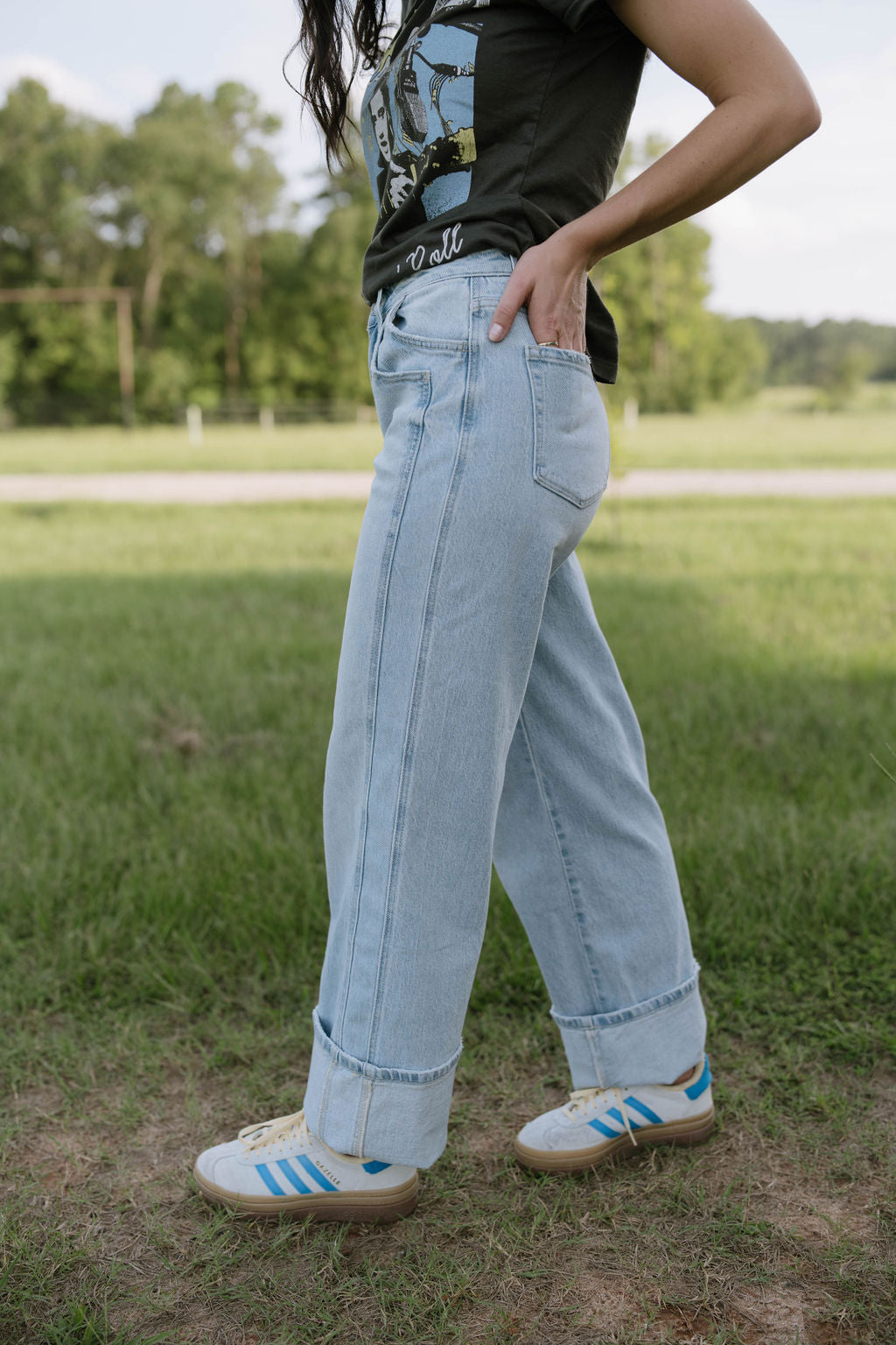 High Rise Baggy Wide Jeans