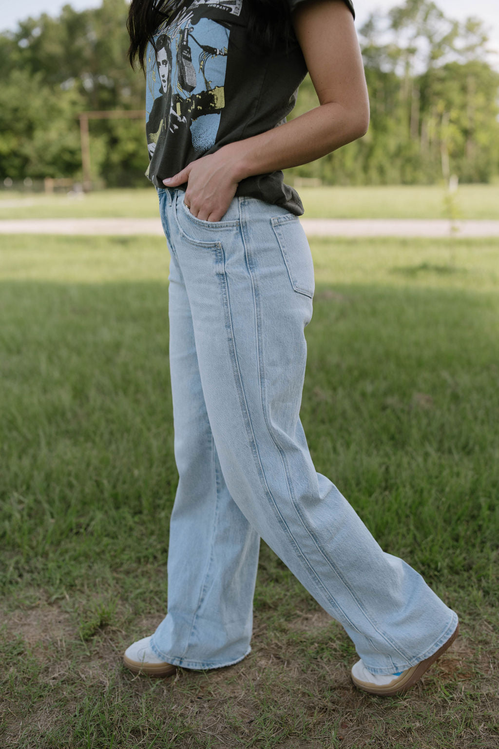 High Rise Baggy Wide Jeans