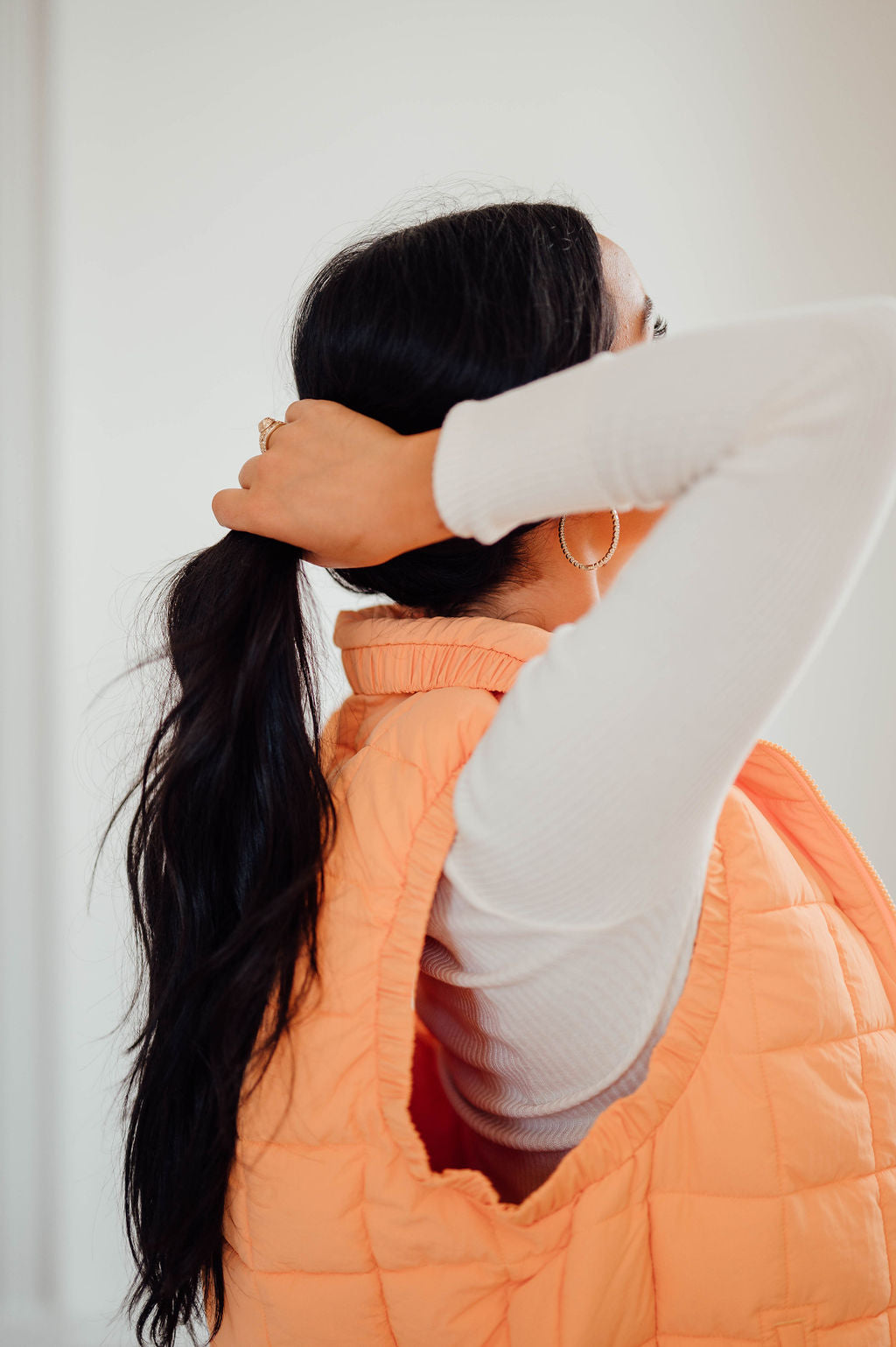 Orange Puffer Vest