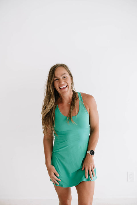 Tennis Dress in Emerald Green | Gracefully You