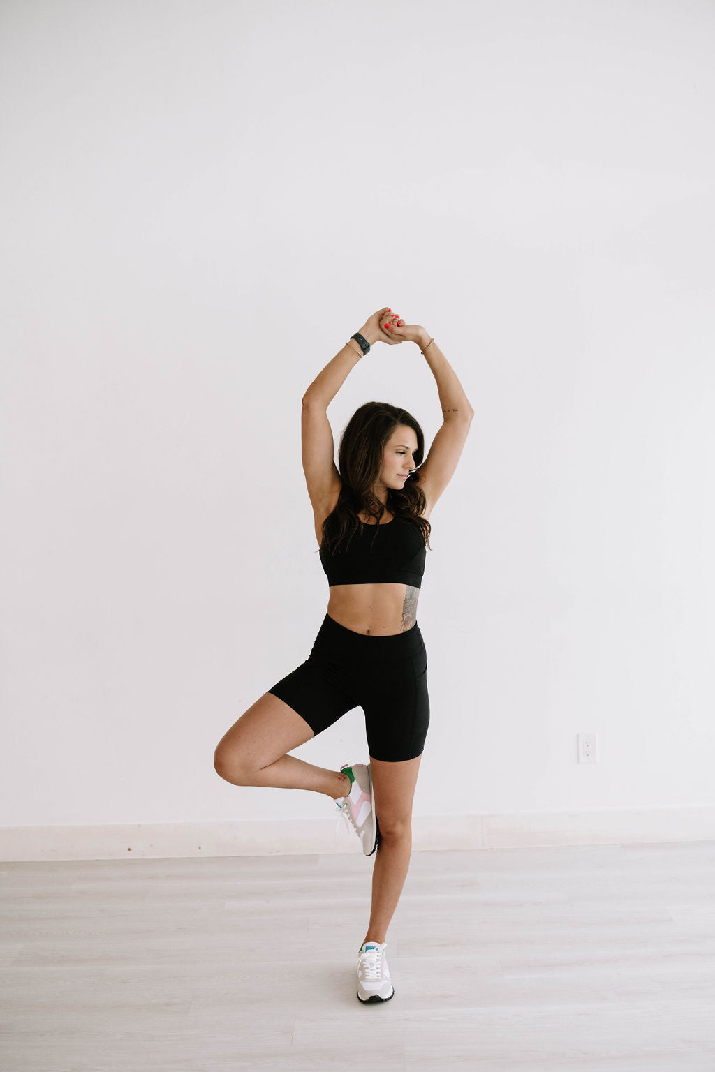 Biker shorts in Black