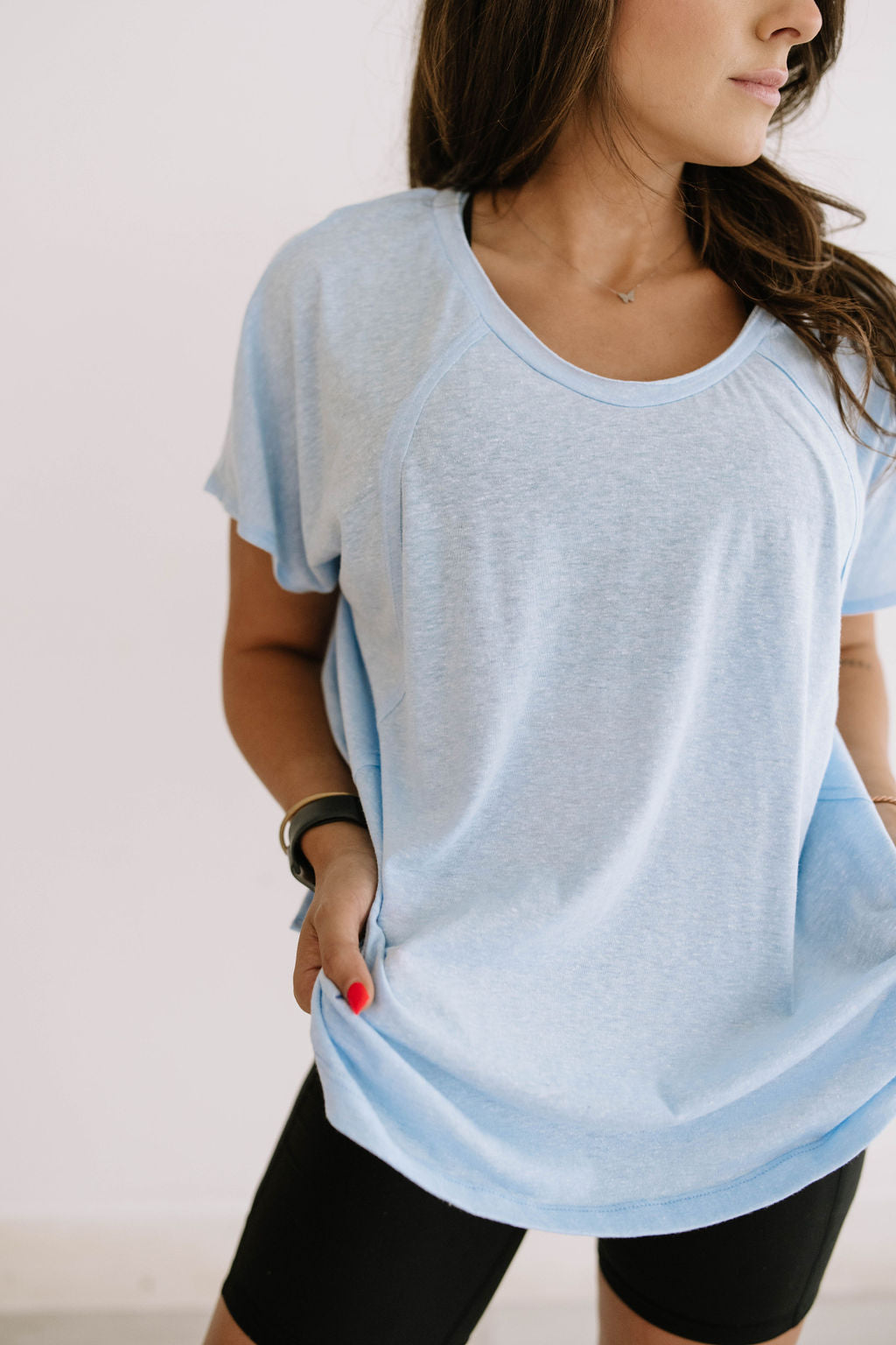 Tunic Top in Light Blue