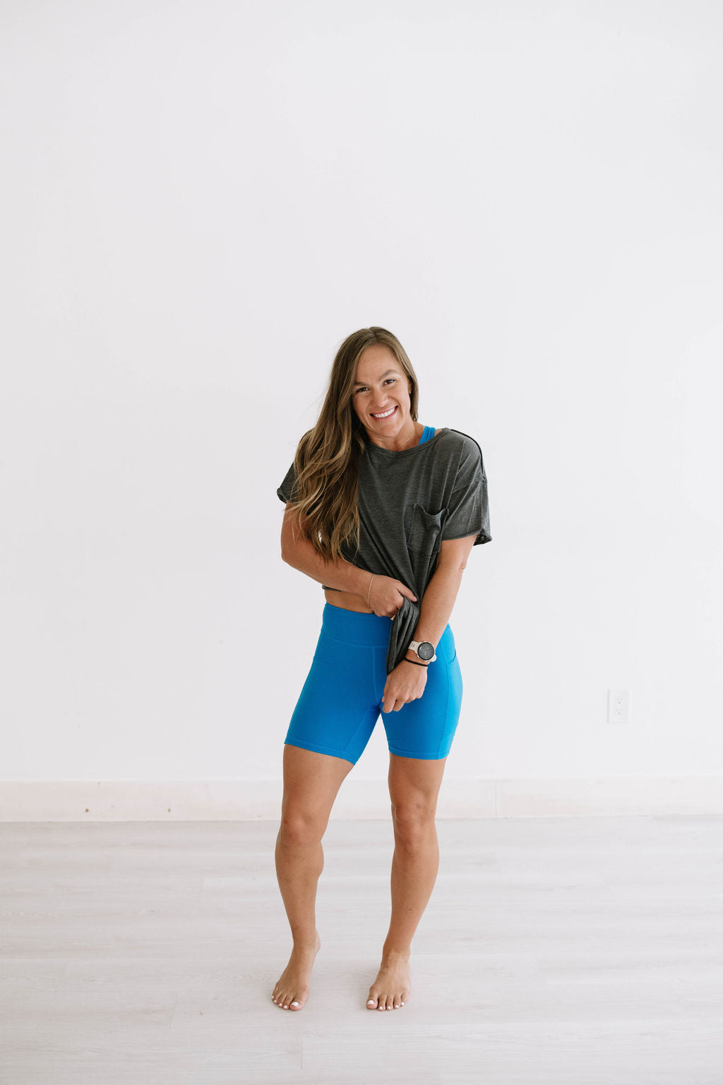 Biker shorts in Royal Blue