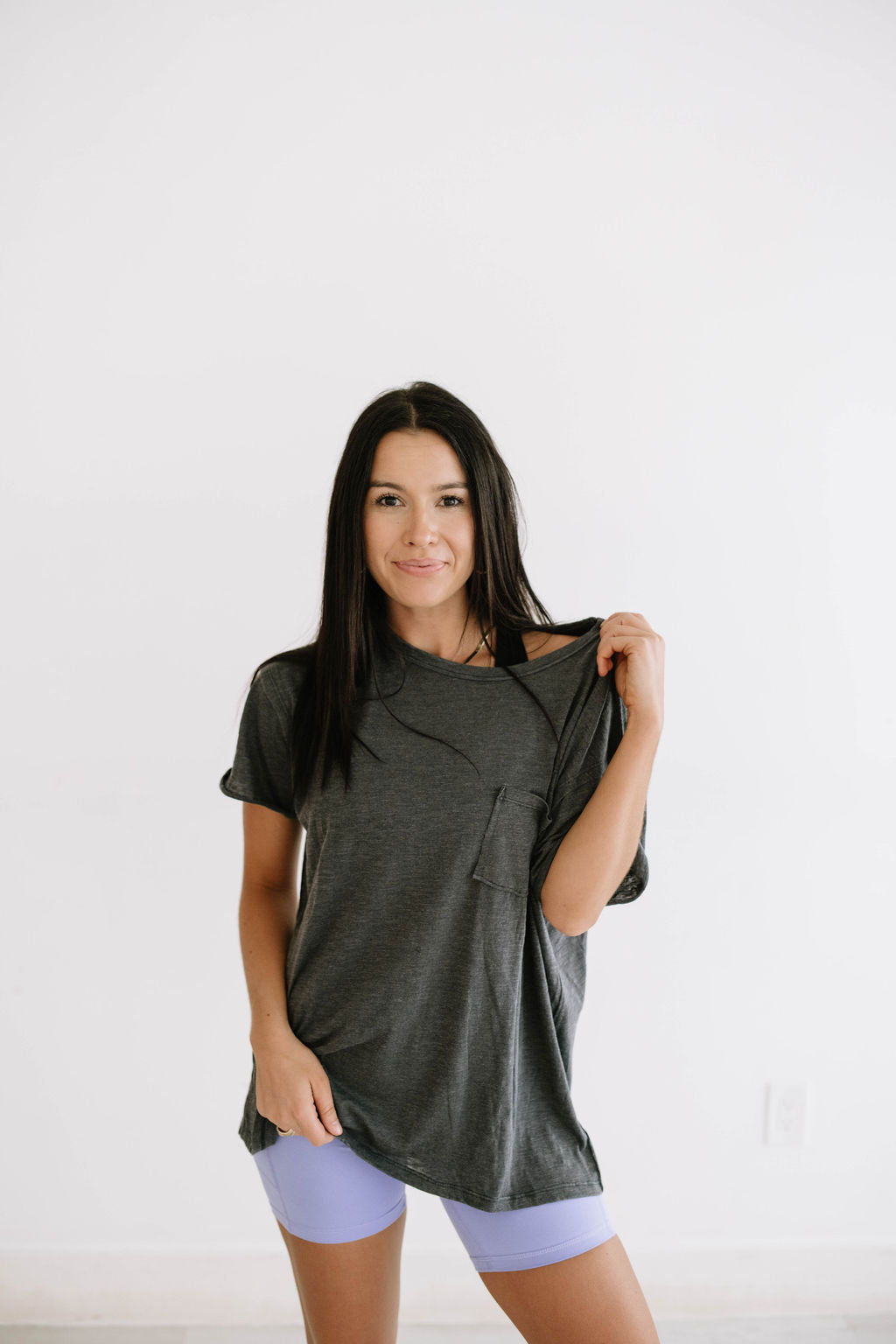 Tunic Top in Dark Grey