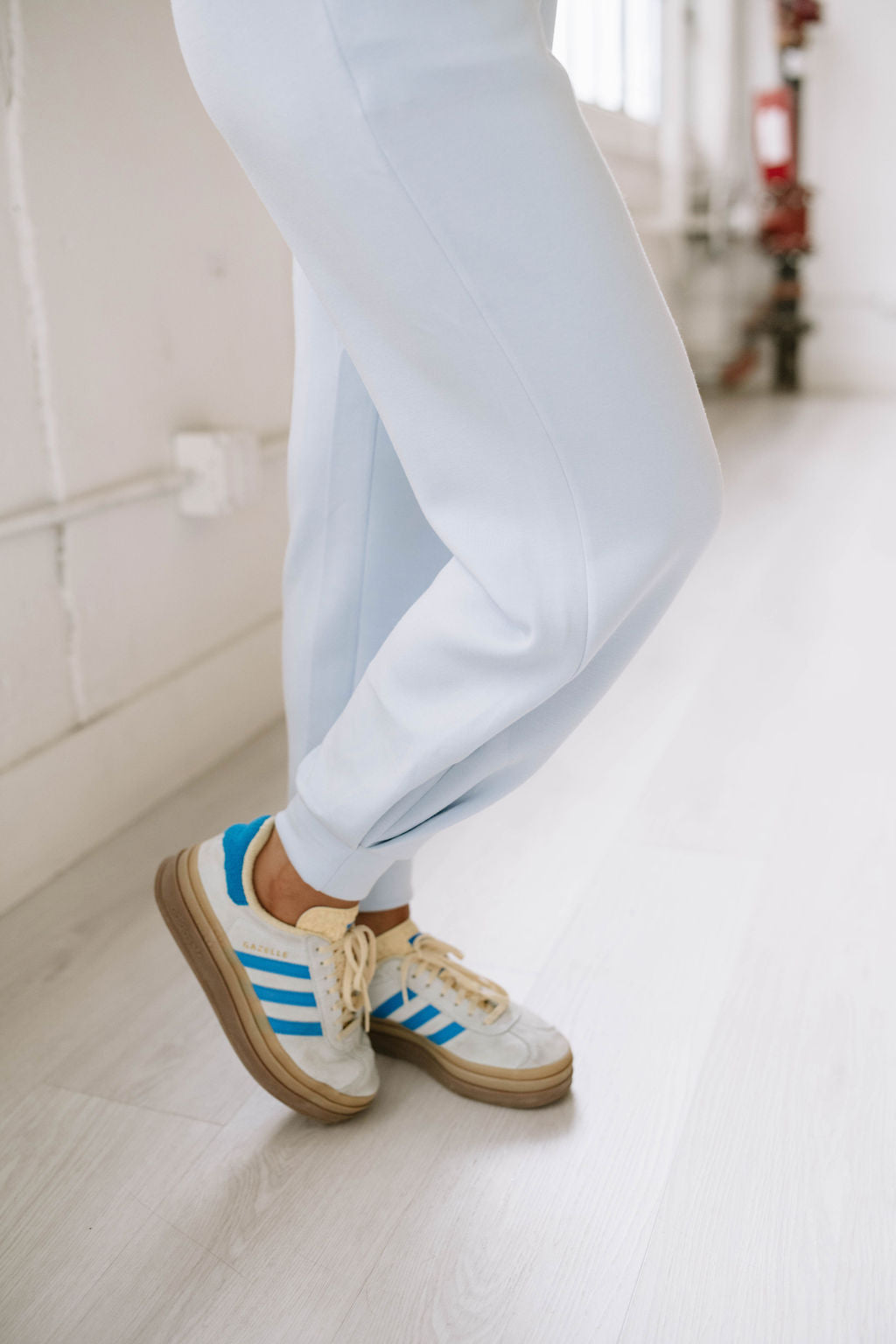 Scuba Joggers in Soft Blue