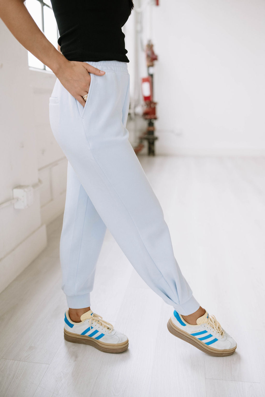 Scuba Joggers in Soft Blue