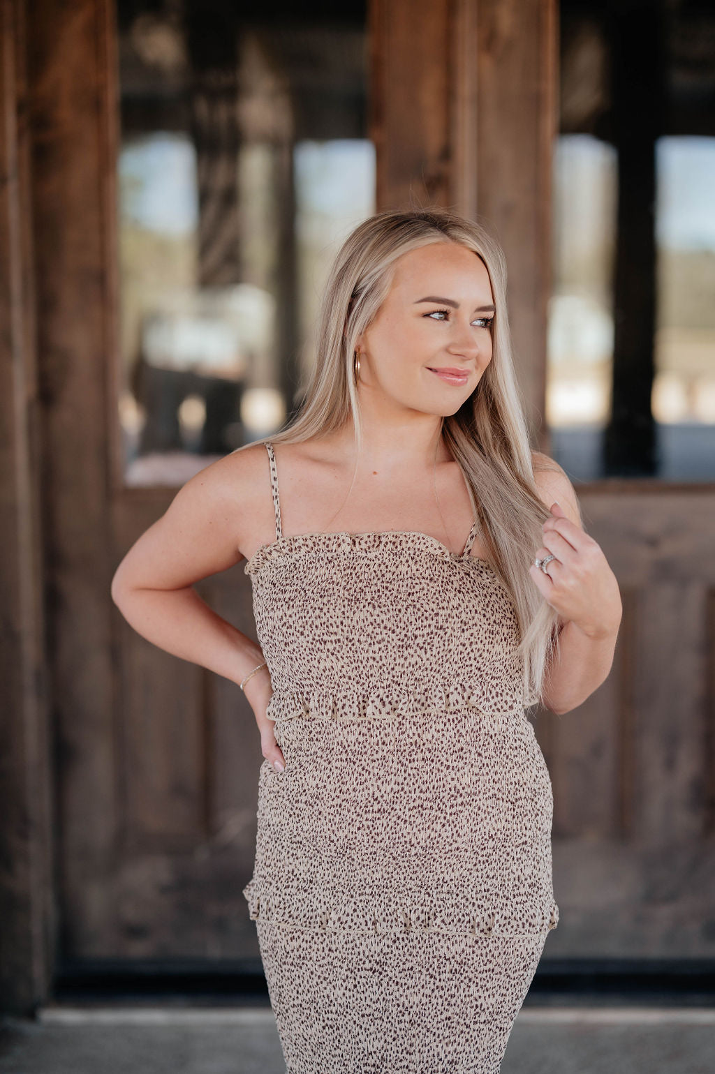 Smocked Midi Dress | Gracefully You Smocked Midi Dress | Gracefully You