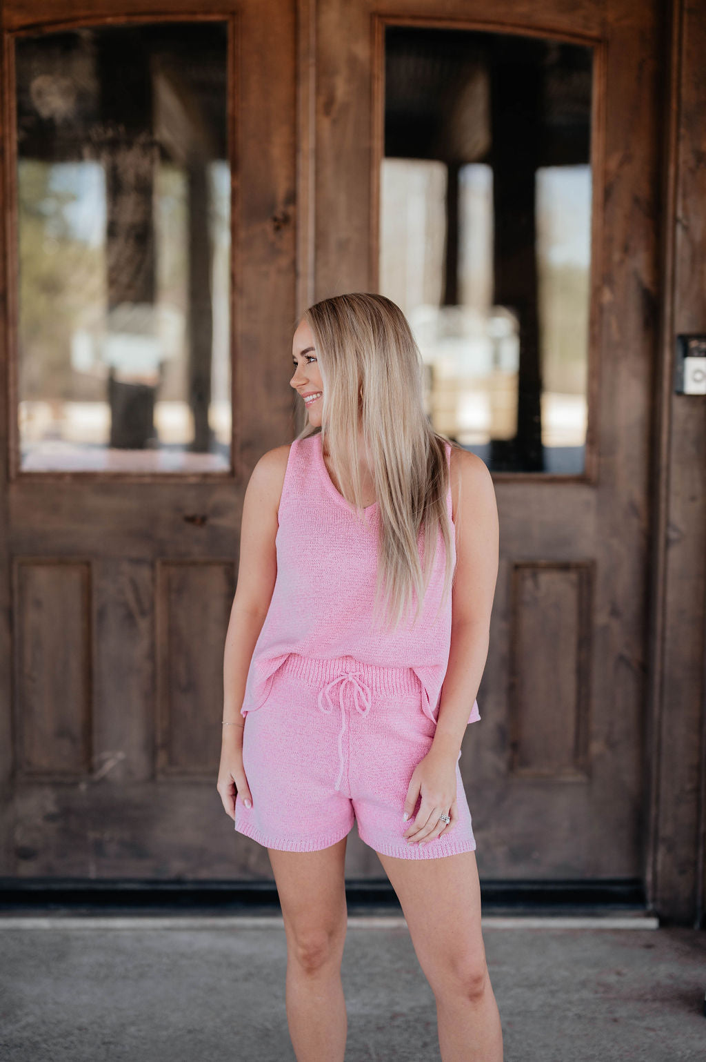 Pink Shorts Set