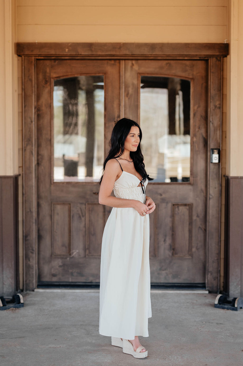 Ivory Tie Dress