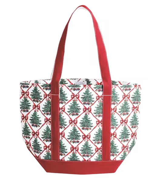 Christmas Tree Canvas Tote