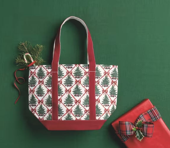 Christmas Tree Canvas Tote