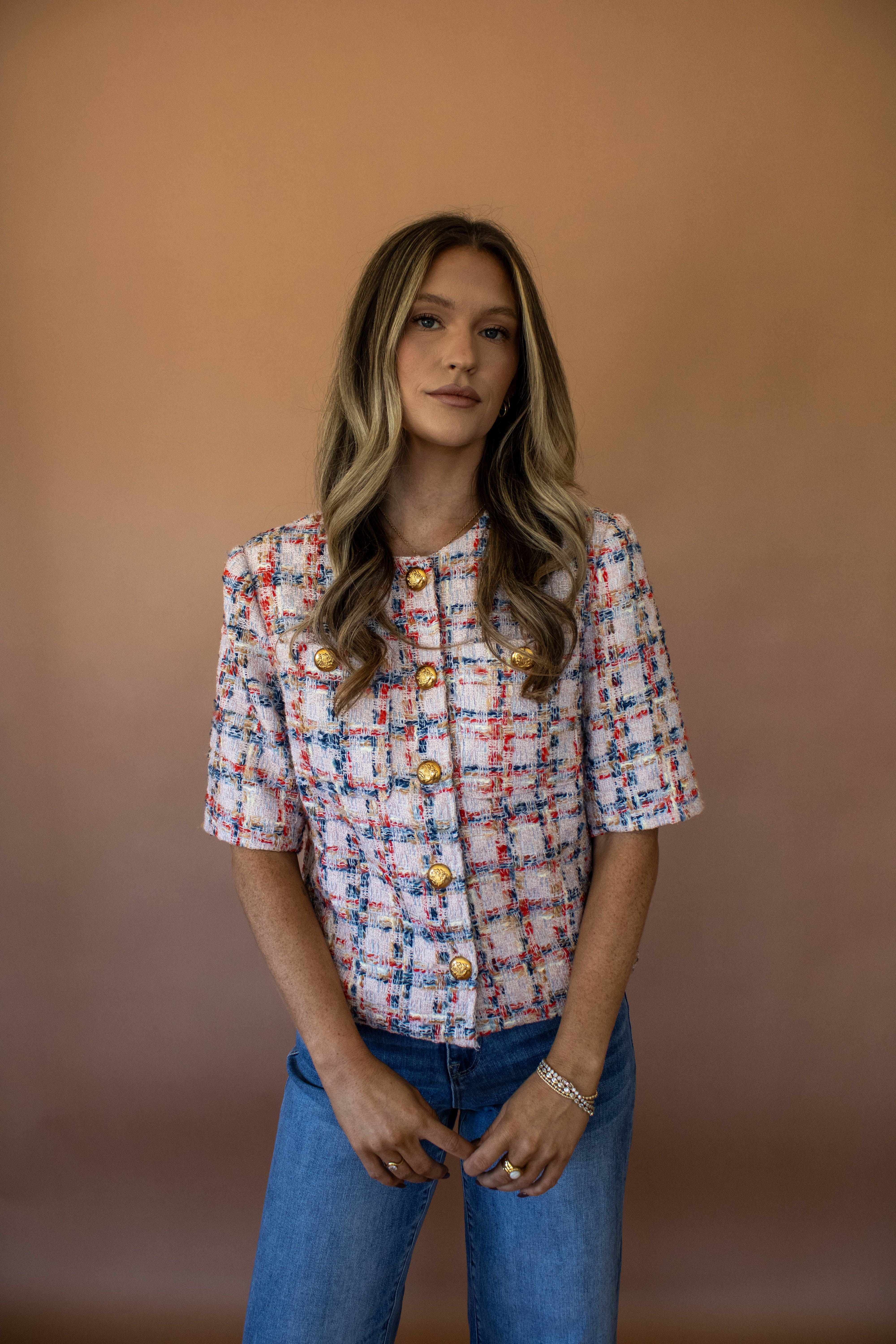 Kaitlyn Tweed Top