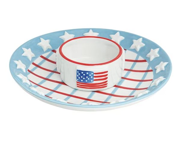 Americana Collection Chip And Dip Set