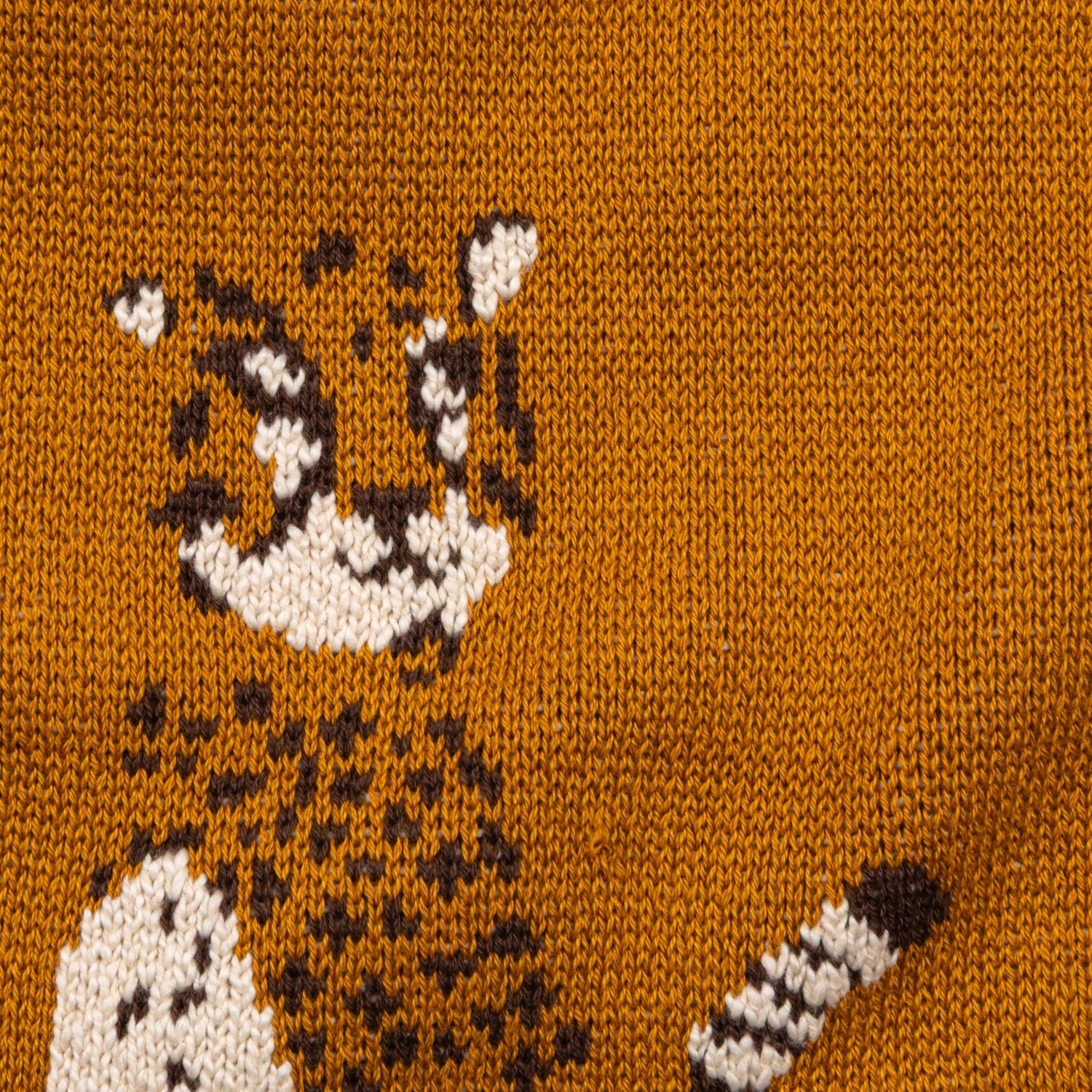 Cotton Knit Baby Blanket with Cheetahs